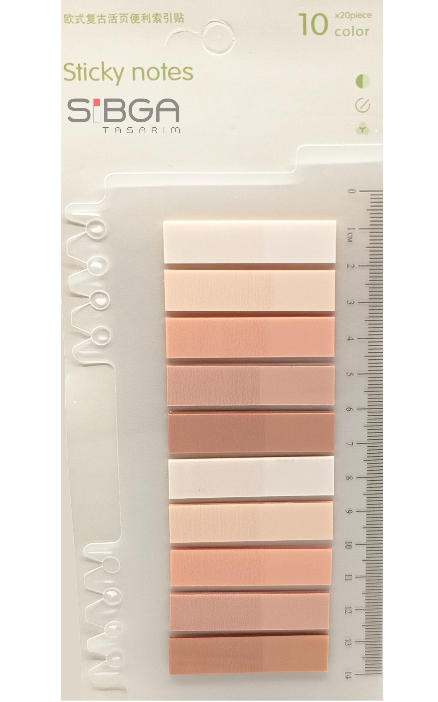 Şeffaf Plastik Postit Kitap Ayracı Ayraç Sticker 200 Yaprak