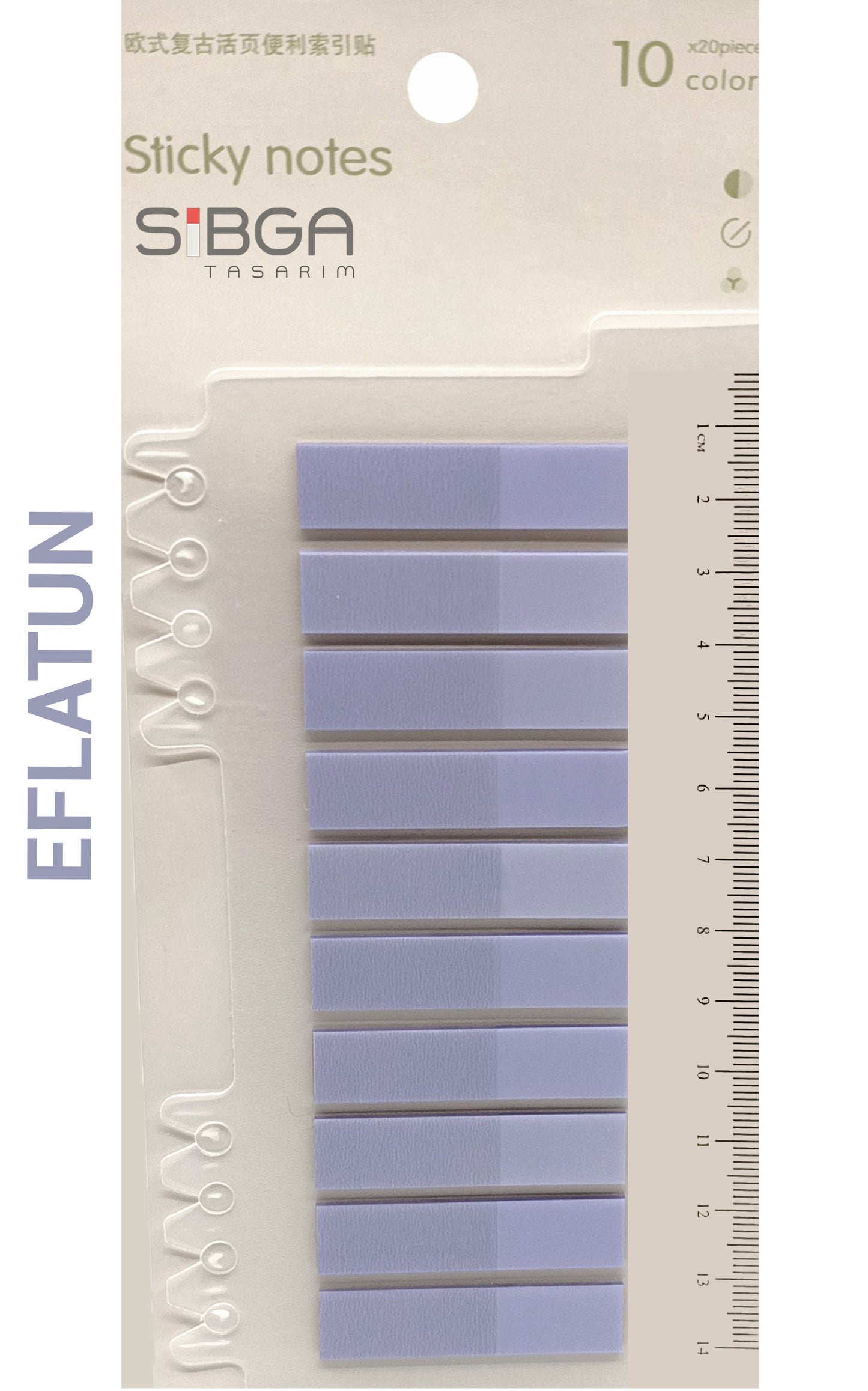 Eflatun Postit Kitap Ayracı Ayraç Sticker 200 Yaprak