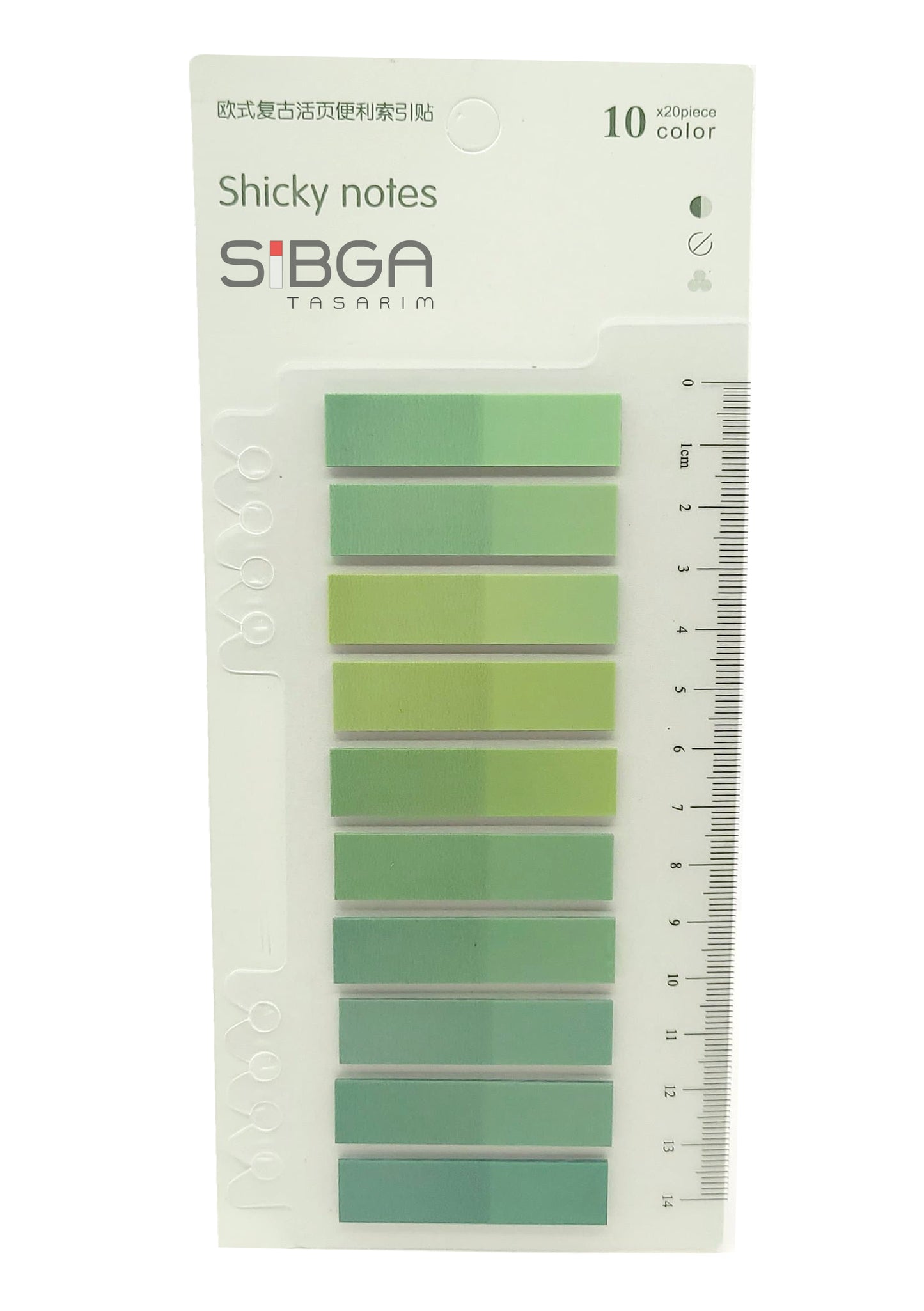 Şeffaf Plastik Postit Kitap Ayracı Ayraç Sticker 200 Yaprak