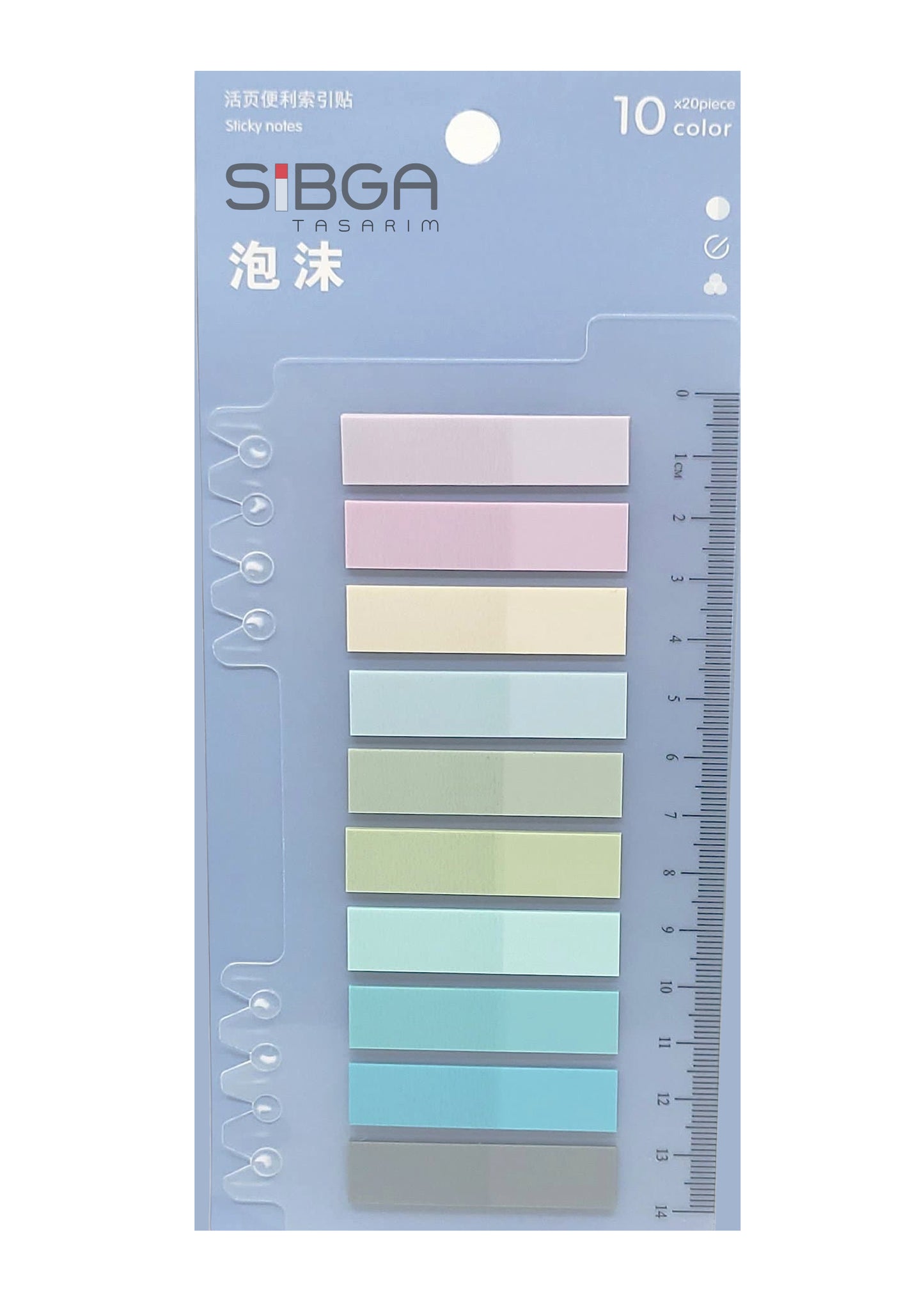 Şeffaf Plastik Postit Kitap Ayracı Ayraç Sticker 200 Yaprak