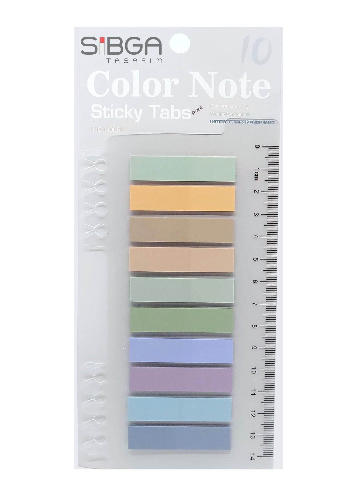 Şeffaf Plastik Postit Kitap Ayracı Ayraç Sticker 200 Yaprak