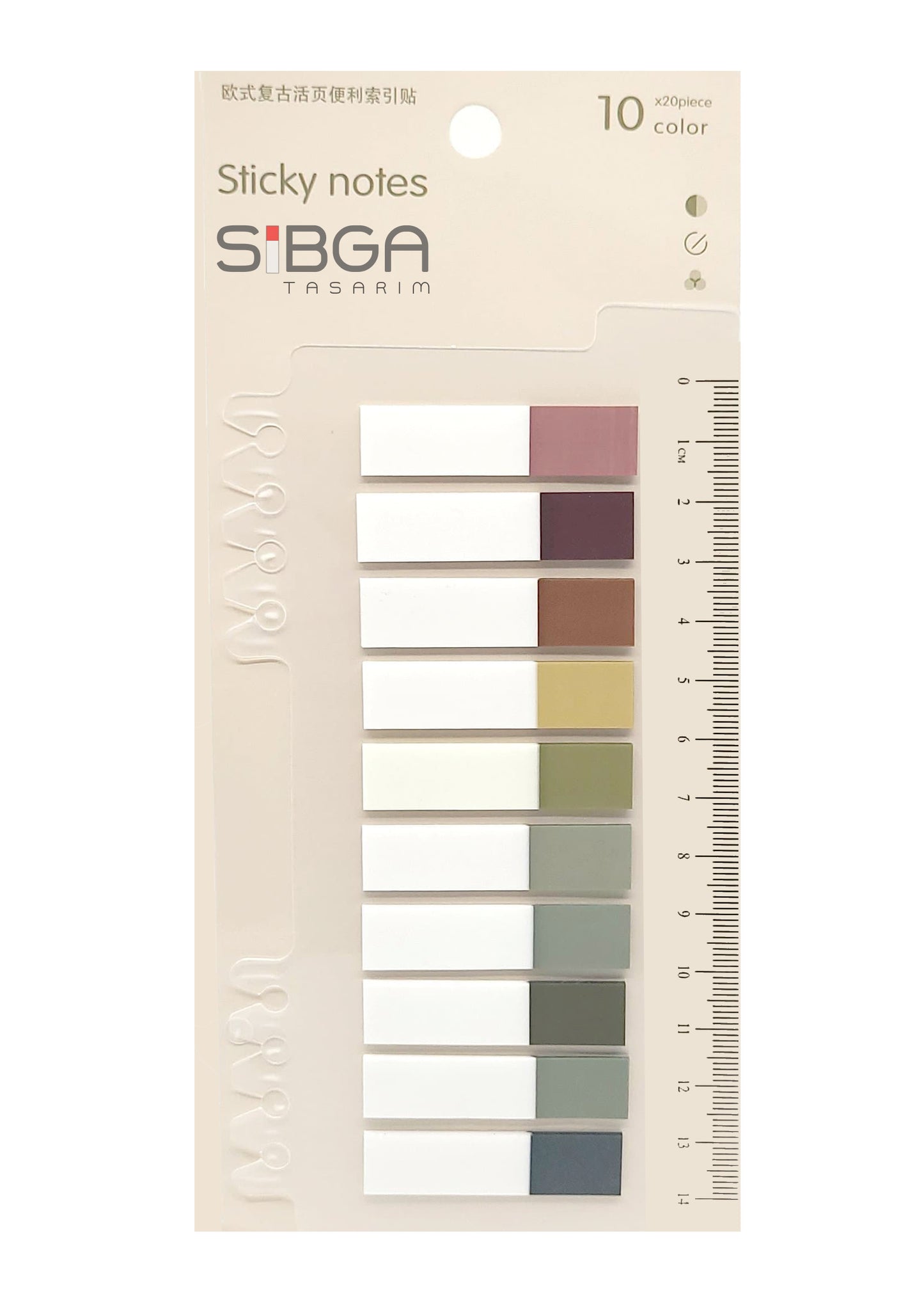 Şeffaf Plastik Postit Kitap Ayracı Ayraç Sticker 200 Yaprak