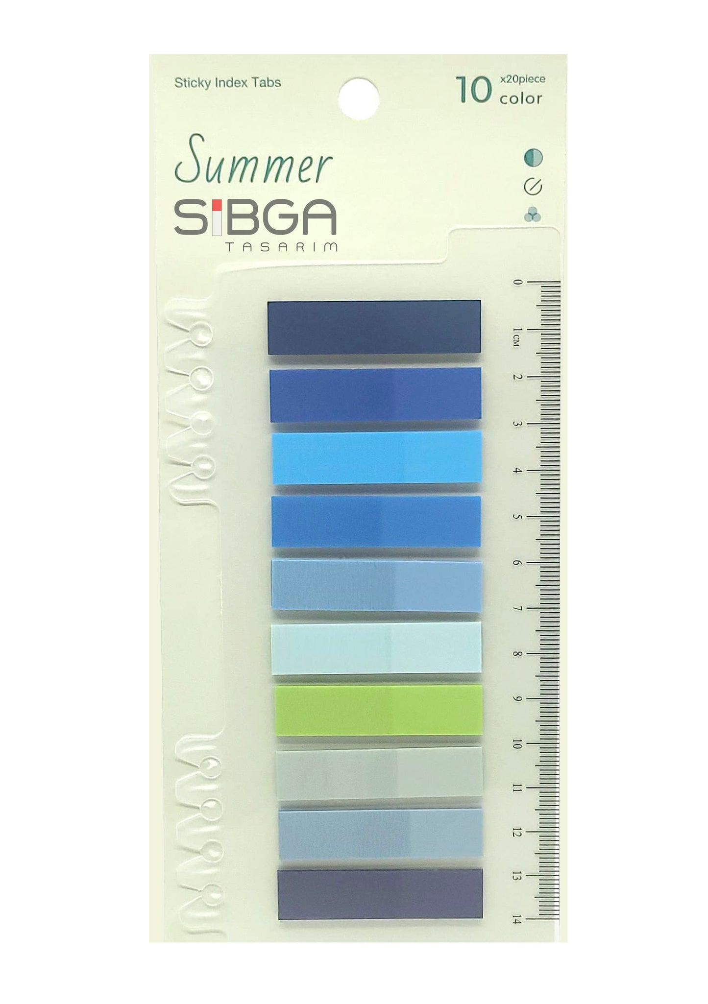 Şeffaf Plastik Postit Kitap Ayracı Ayraç Sticker 200 Yaprak