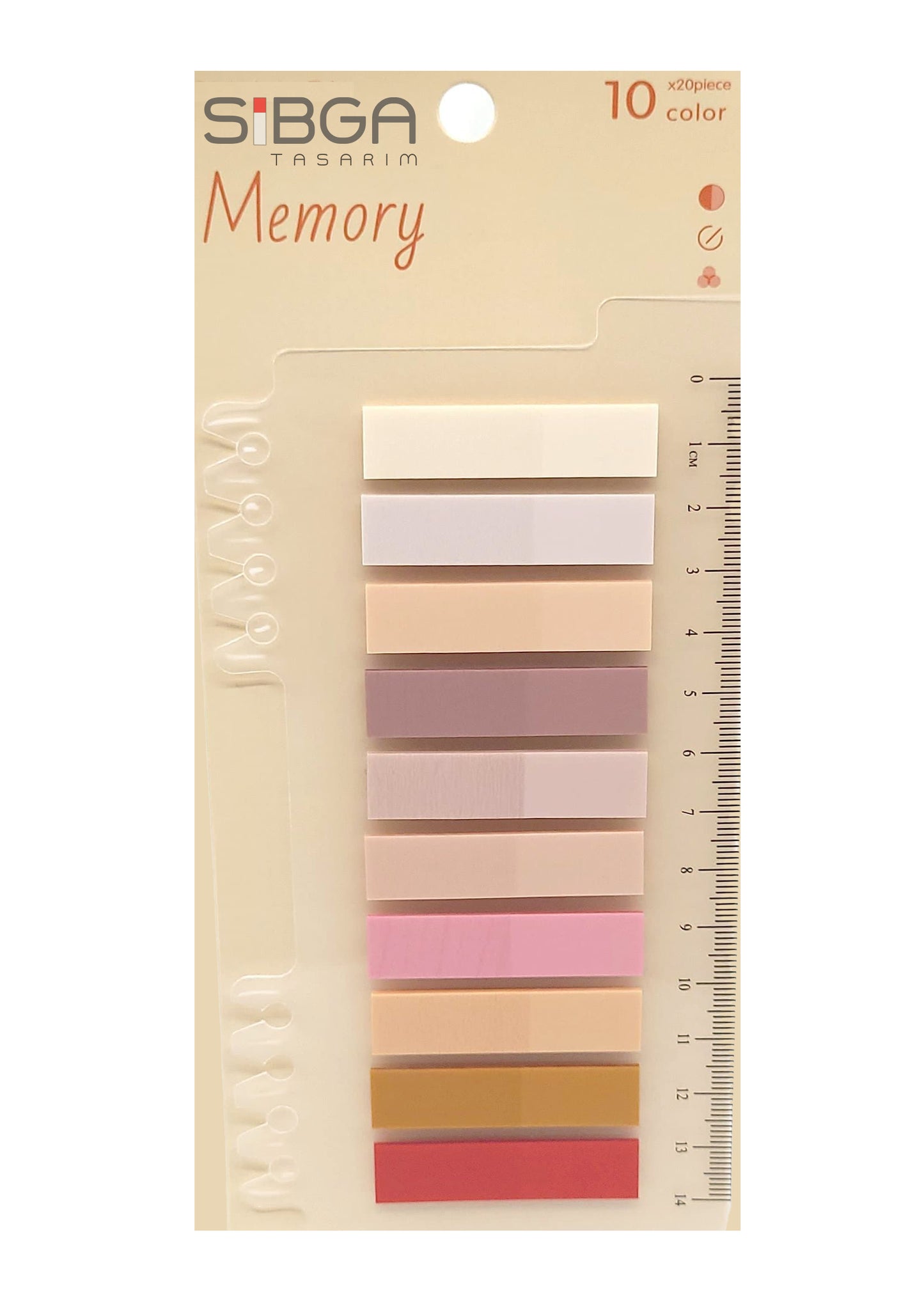 Şeffaf Plastik Postit Kitap Ayracı Ayraç Sticker 200 Yaprak