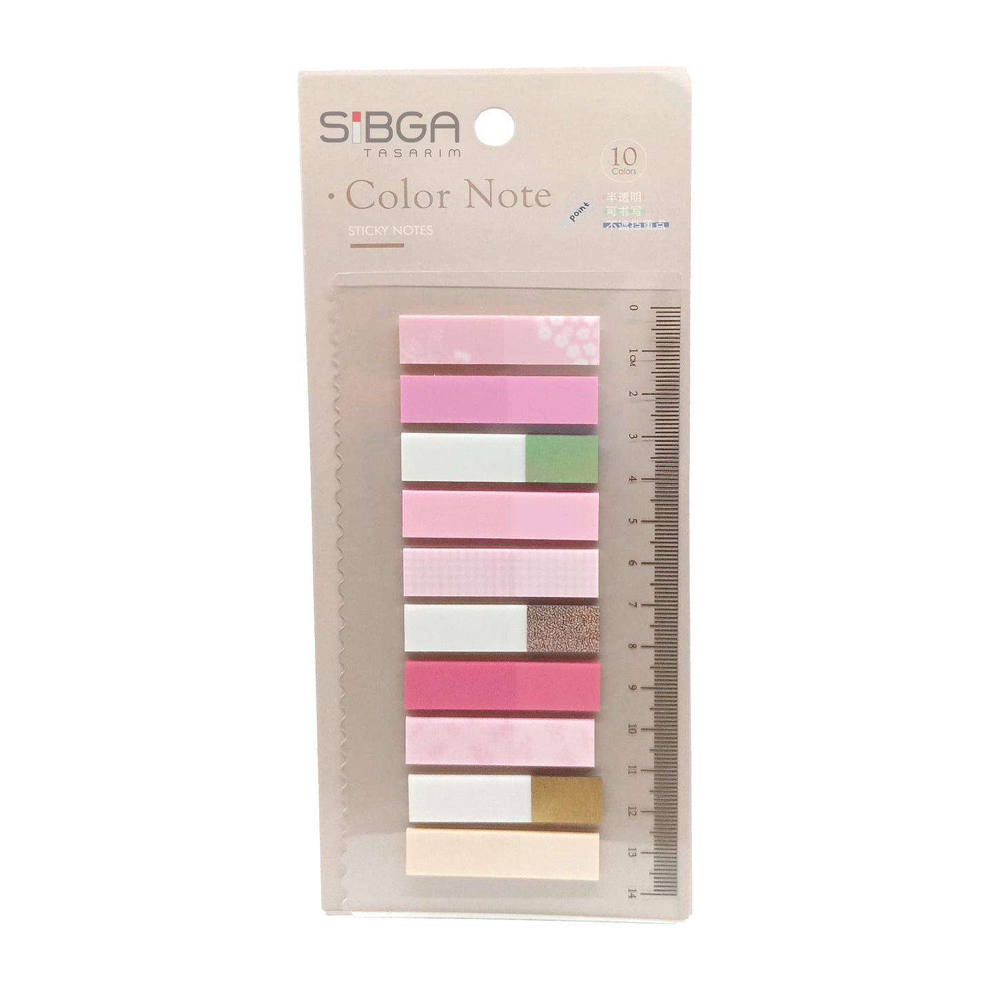 Simli Parlak Şeffaf Plastik Postit Kitap Ayracı Ayraç Sticker 200 Yaprak