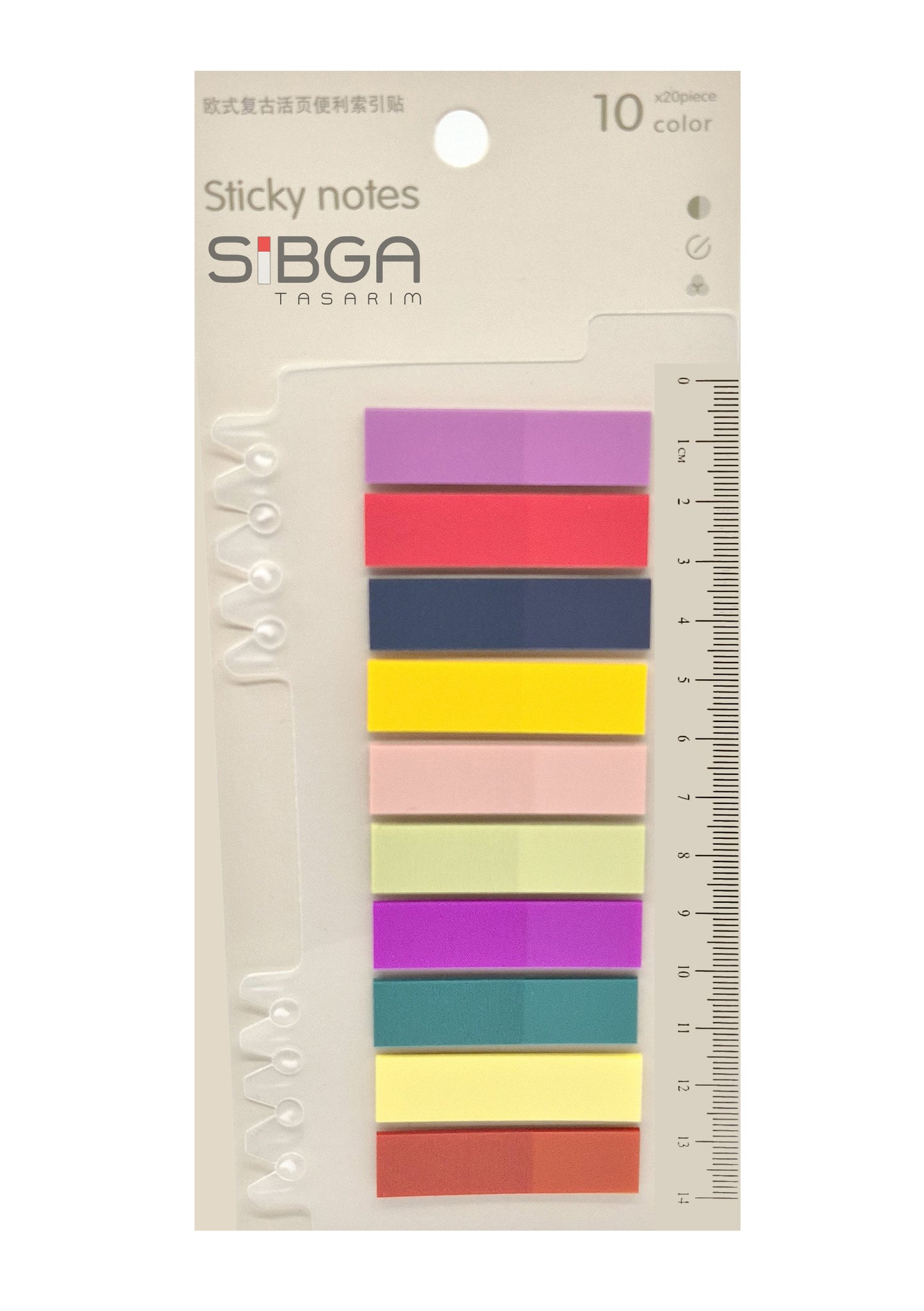 Şeffaf Plastik Postit Kitap Ayracı Ayraç Sticker 200 Yaprak