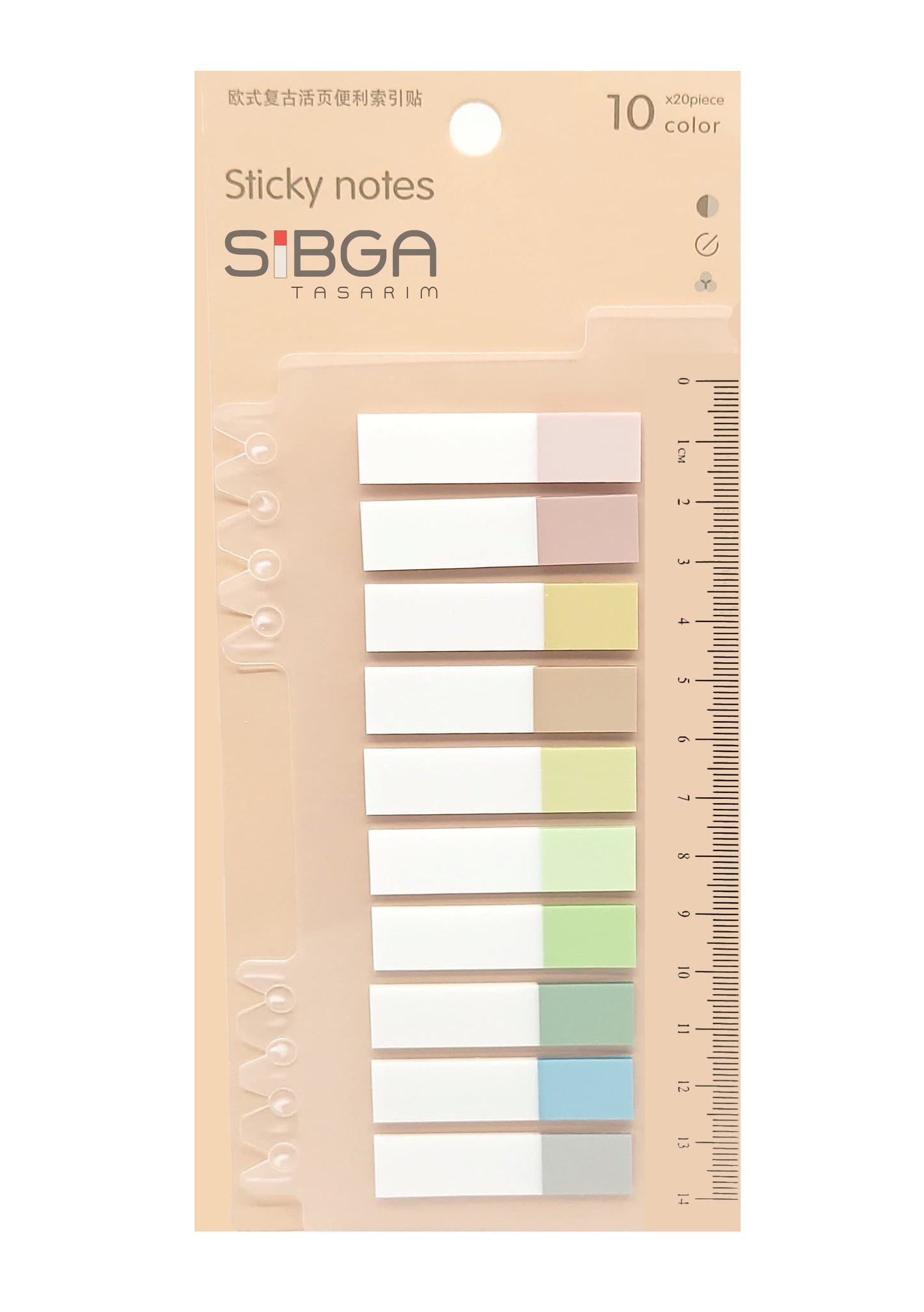 Şeffaf Plastik Postit Kitap Ayracı Ayraç Sticker 200 Yaprak