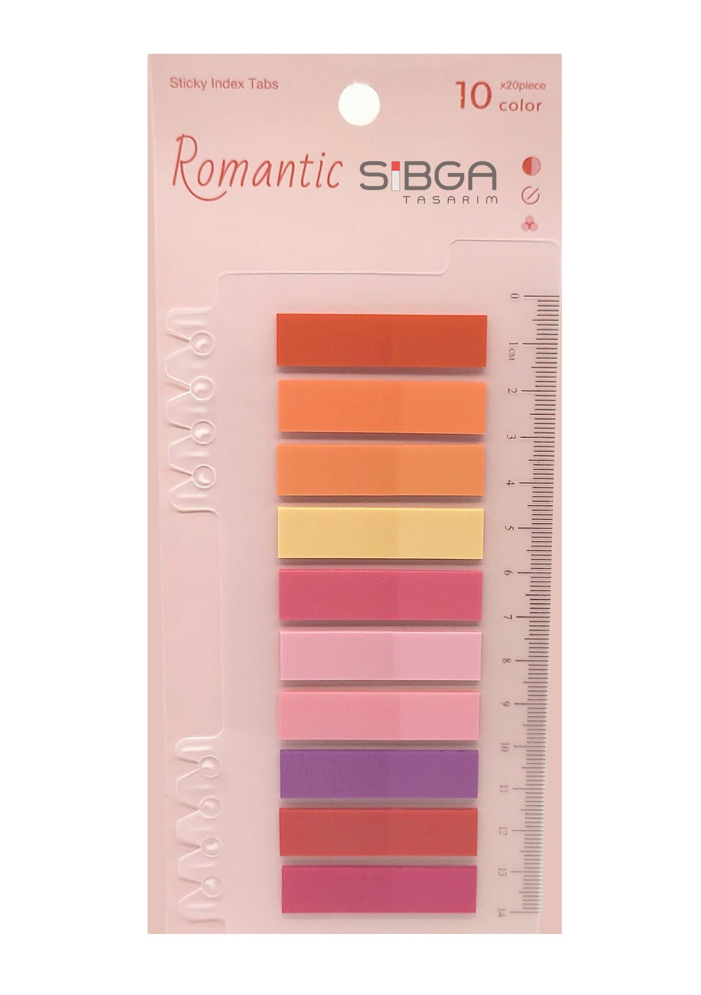 Şeffaf Plastik Postit Kitap Ayracı Ayraç Sticker 200 Yaprak