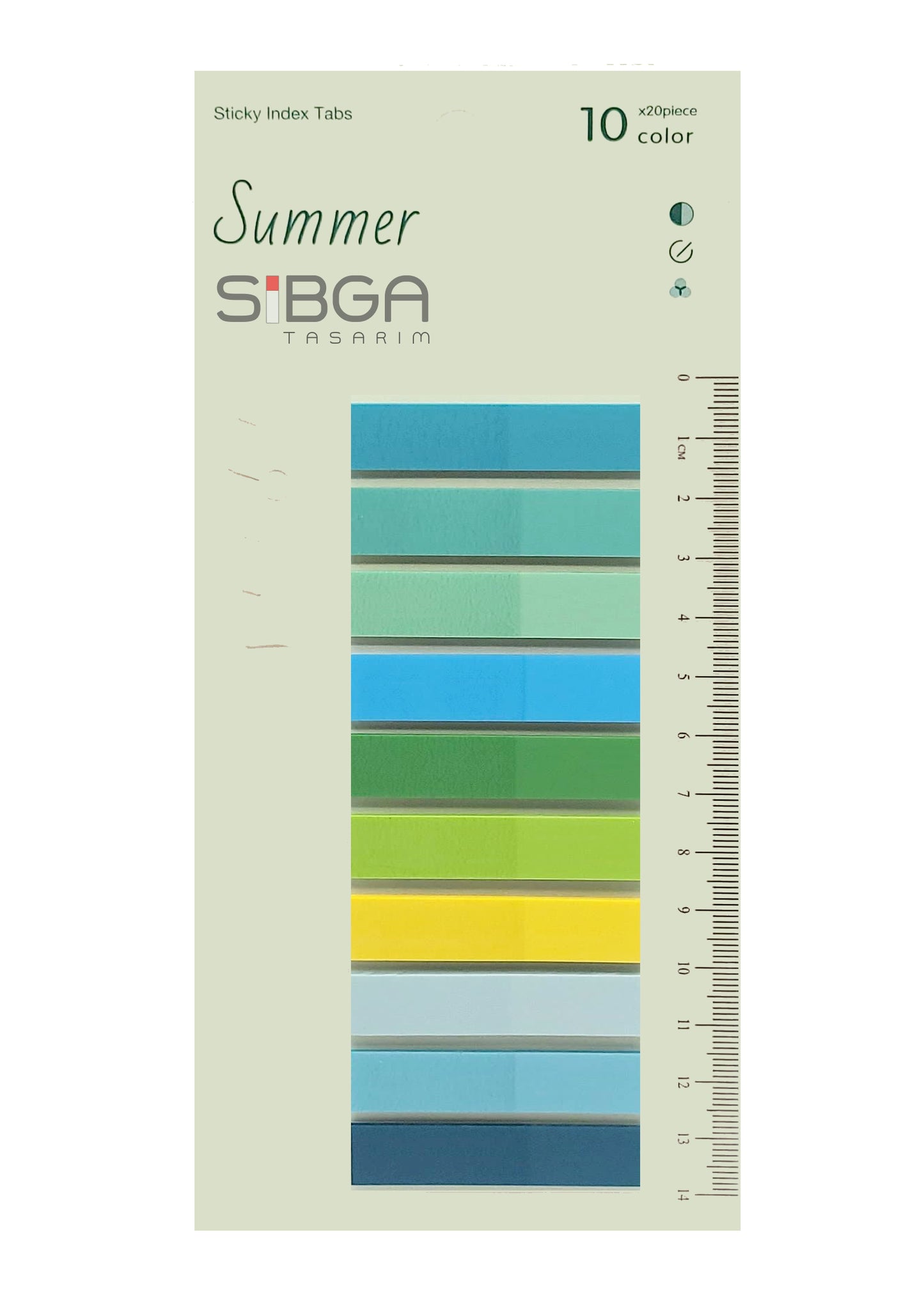 Şeffaf Plastik Postit Kitap Ayracı Ayraç Sticker 200 Yaprak