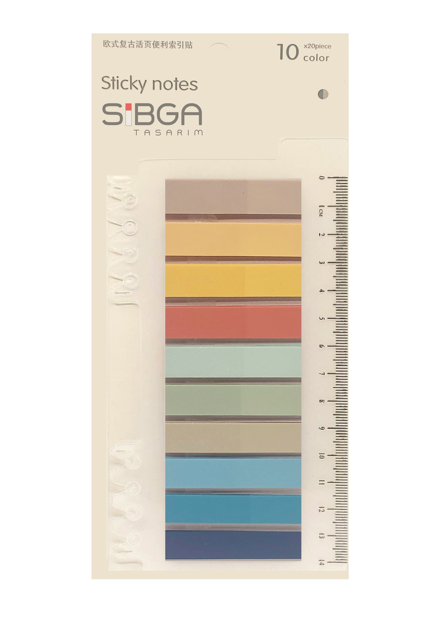 Şeffaf Plastik Postit Kitap Ayracı Ayraç Sticker 200 Yaprak