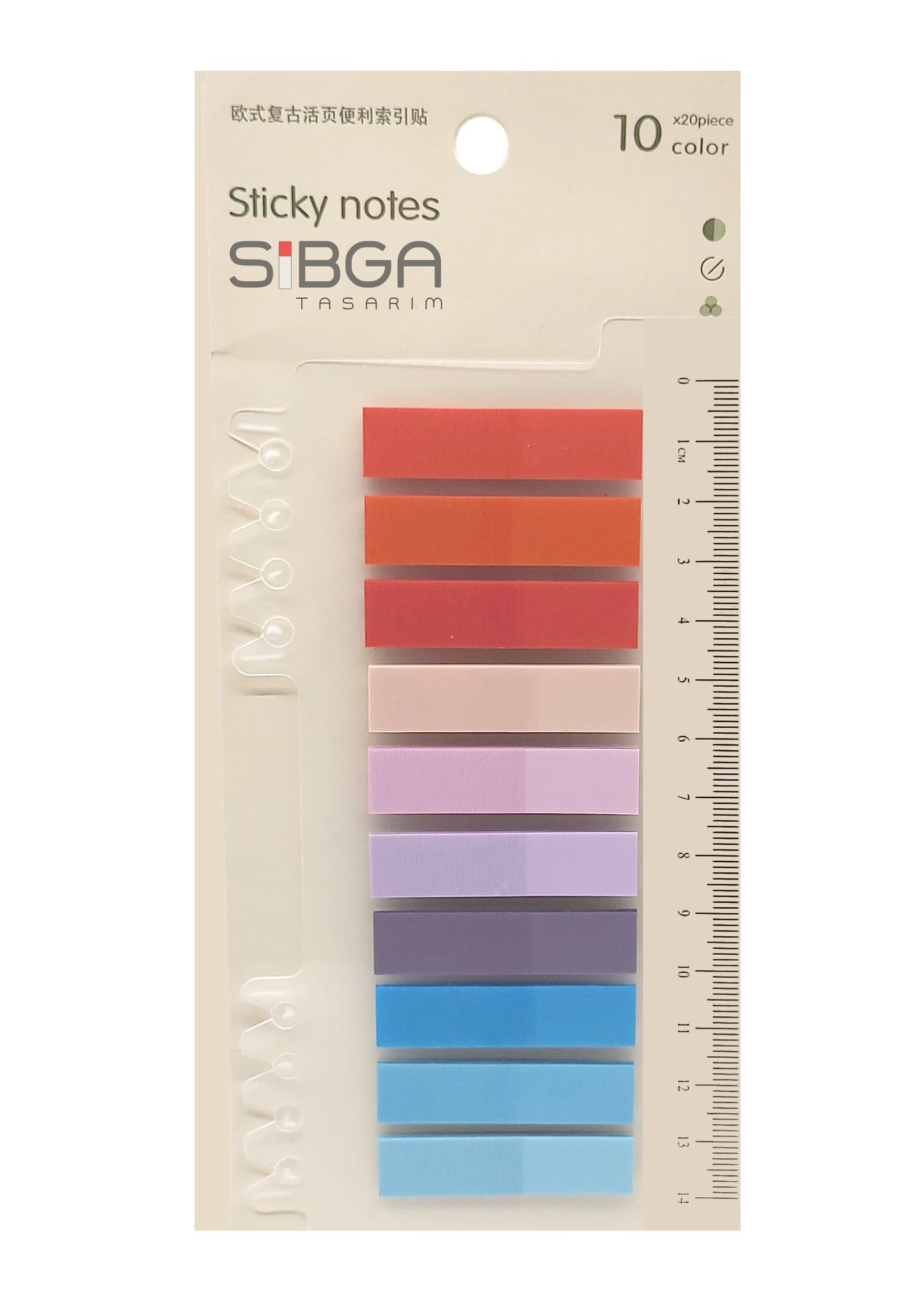 Şeffaf Plastik Postit Kitap Ayracı Ayraç Sticker 200 Yaprak