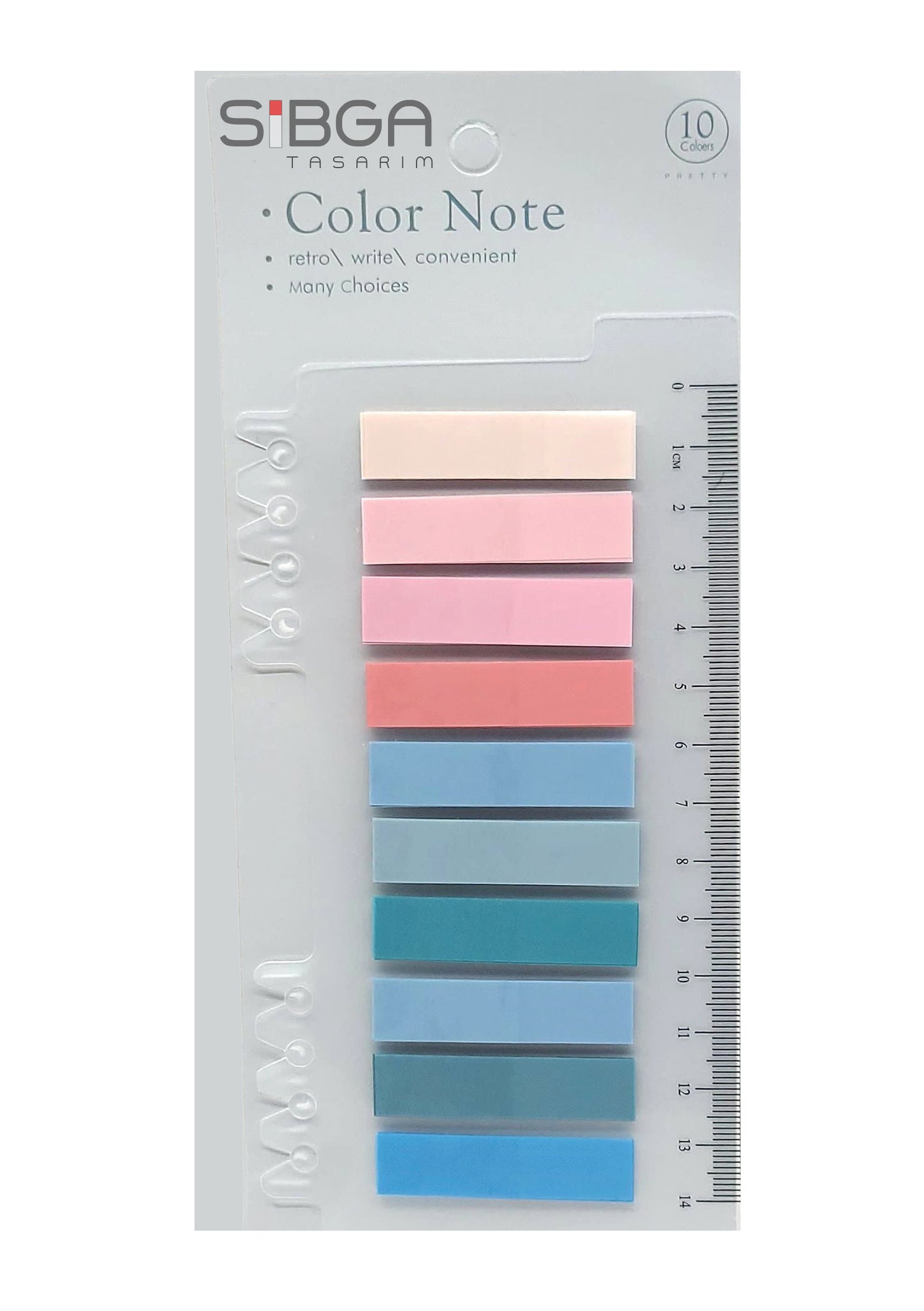 Şeffaf Plastik Postit Kitap Ayracı Ayraç Sticker 200 Yaprak