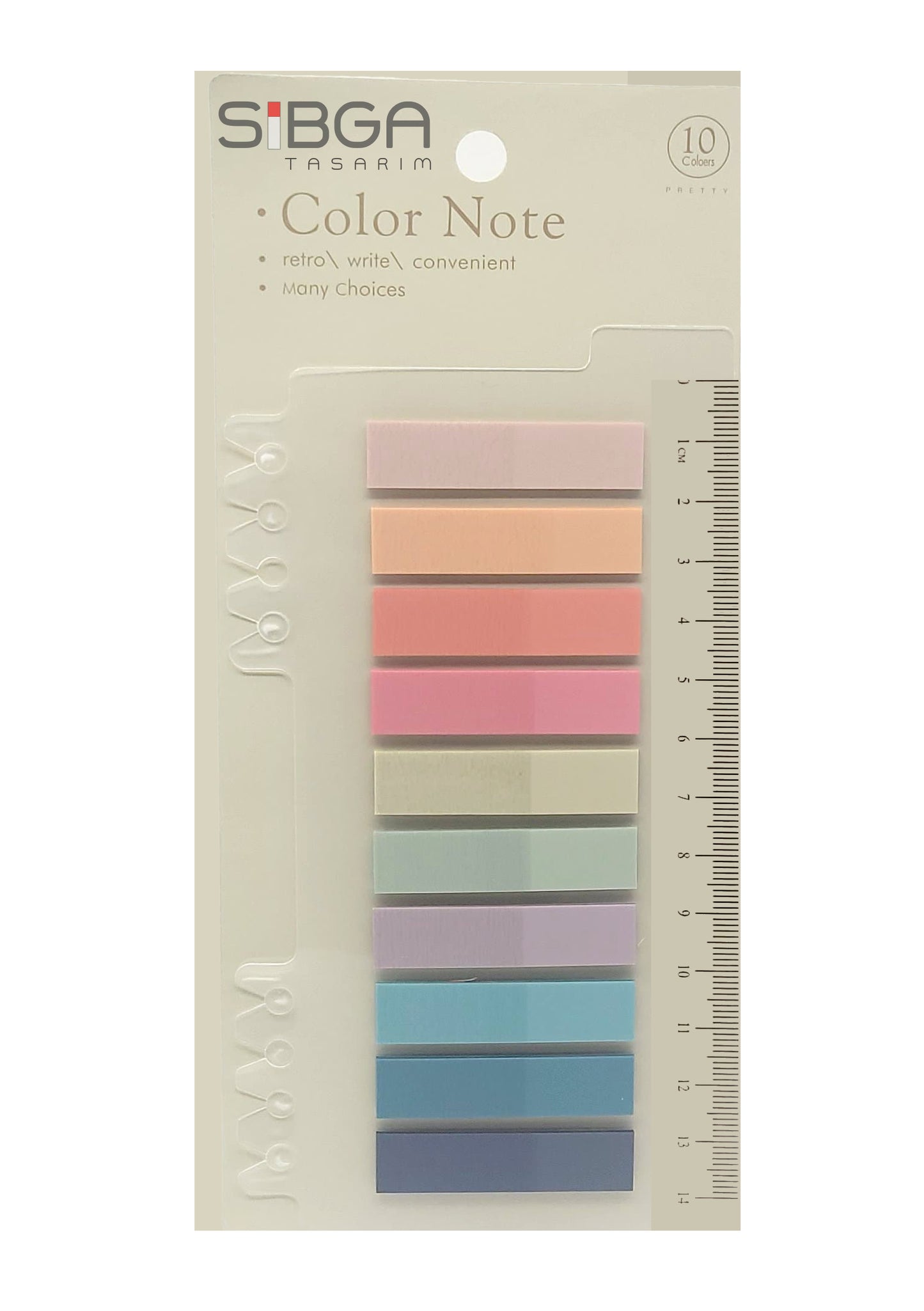 Şeffaf Plastik Postit Kitap Ayracı Ayraç Sticker 200 Yaprak