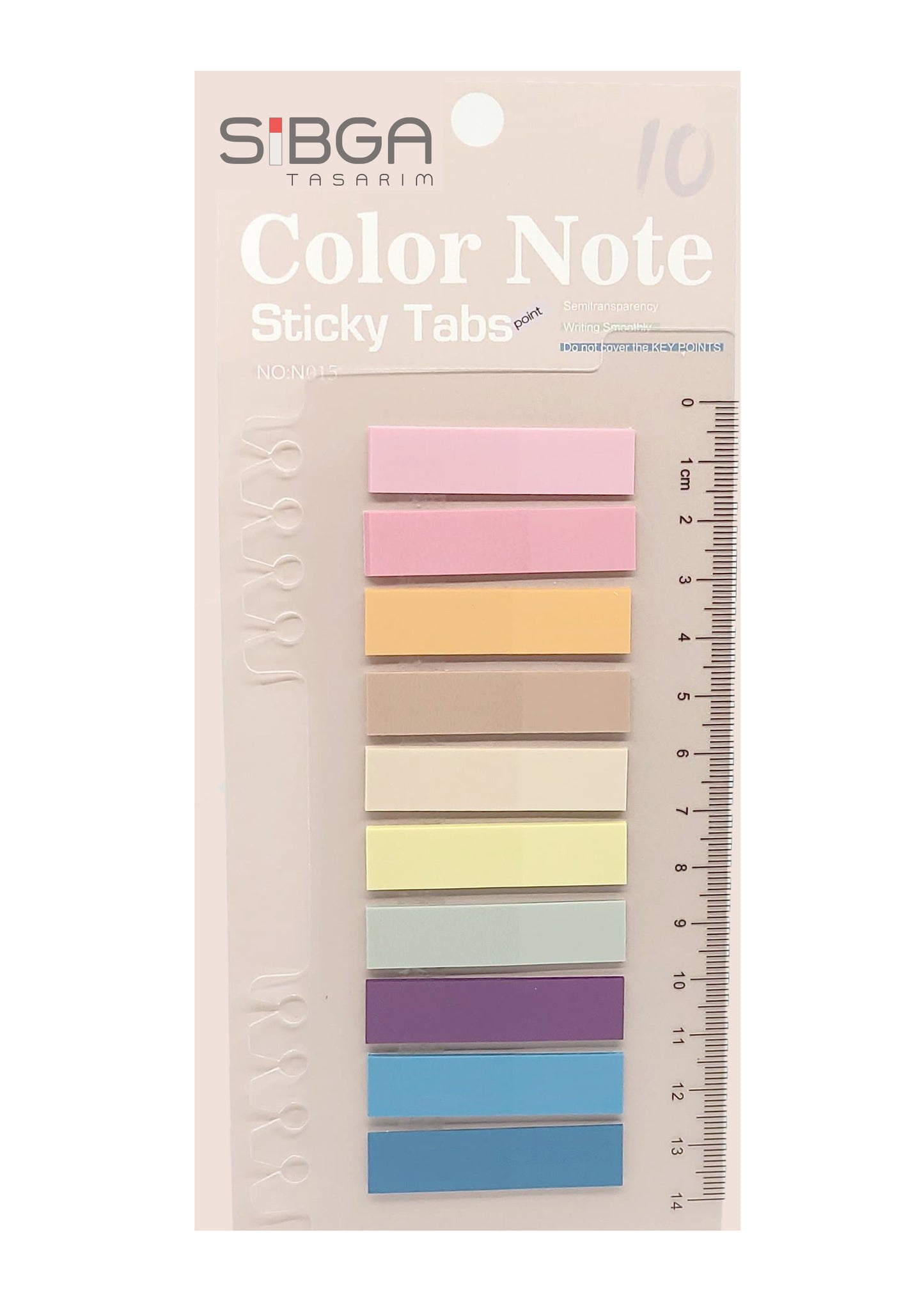 Şeffaf Plastik Postit Kitap Ayracı Ayraç Sticker 200 Yaprak