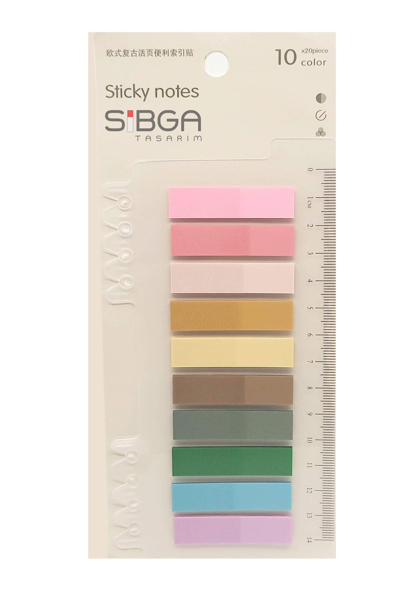 Şeffaf Plastik Postit Kitap Ayracı Ayraç Sticker 200 Yaprak