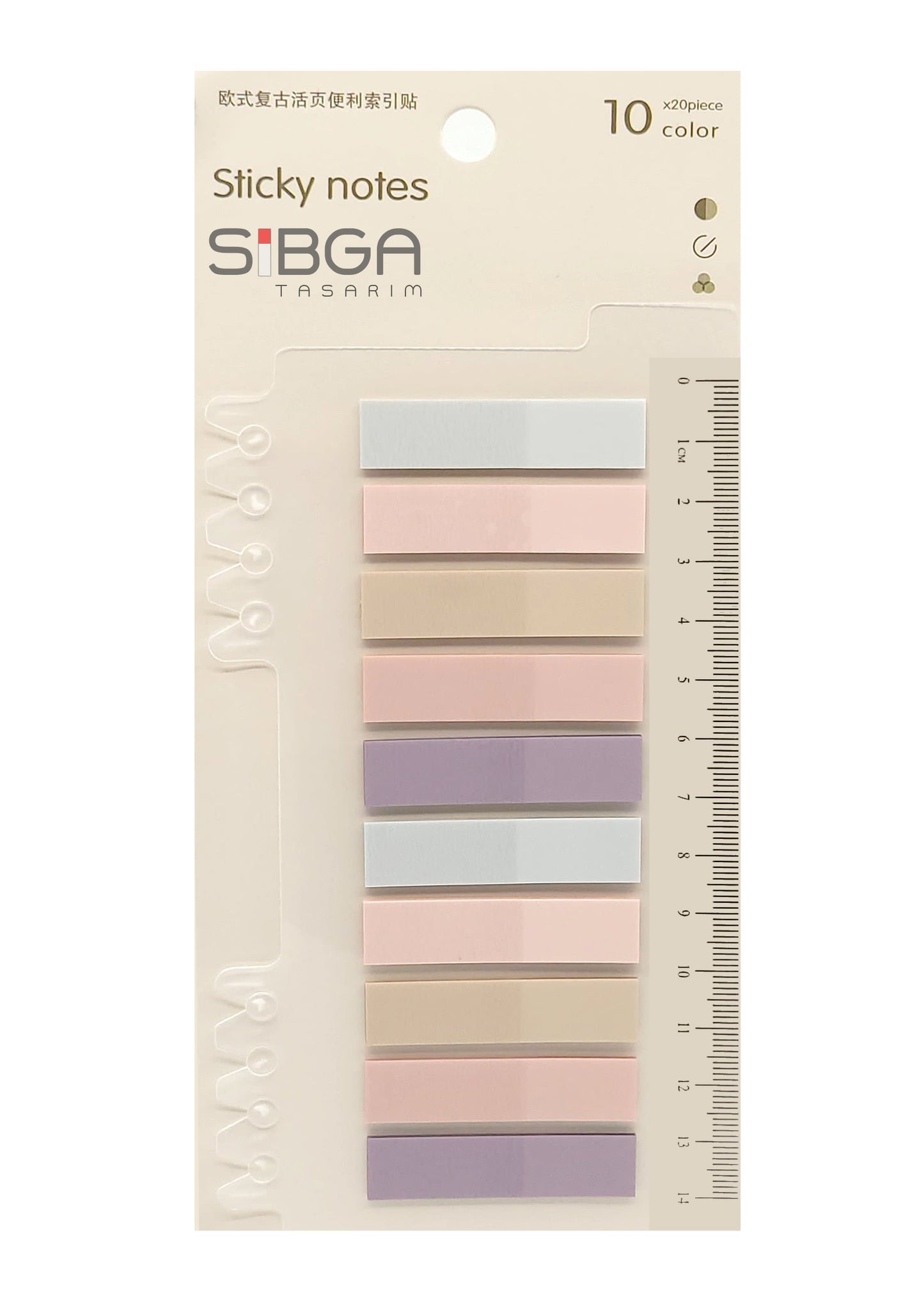 Şeffaf Plastik Postit Kitap Ayracı Ayraç Sticker 200 Yaprak