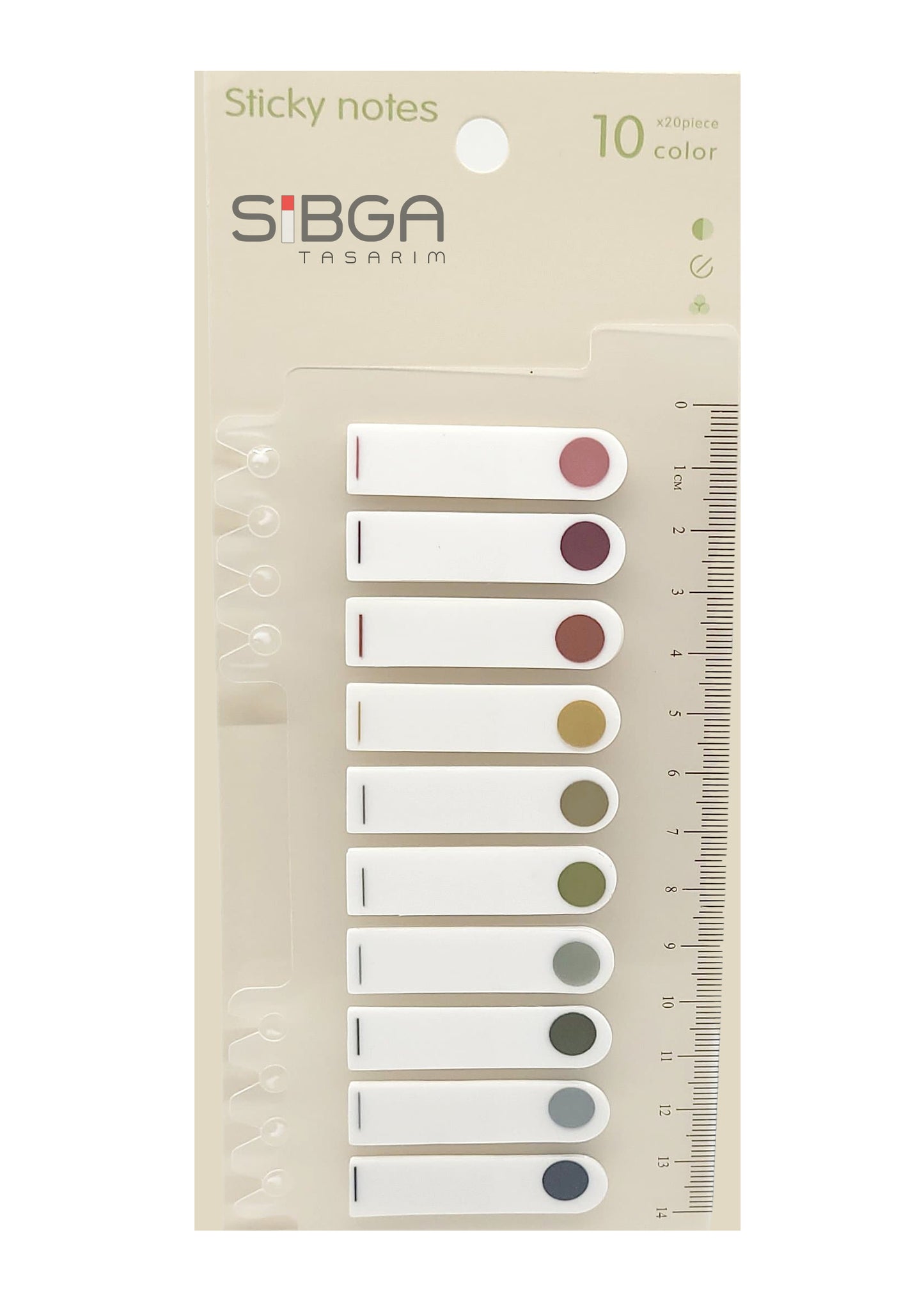 Şeffaf Plastik Postit Kitap Ayracı Ayraç Sticker 200 Yaprak