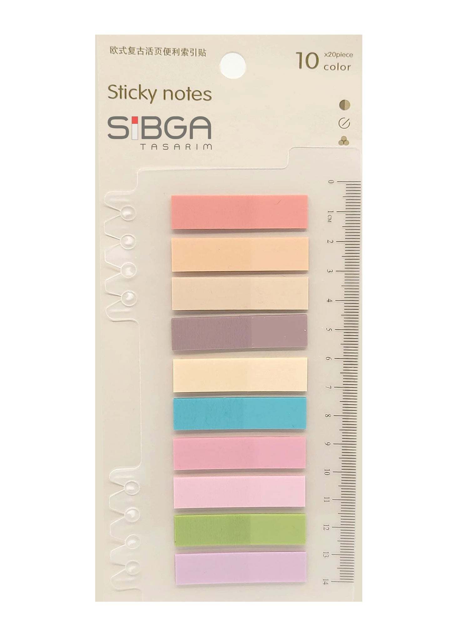 Şeffaf Plastik Postit Kitap Ayracı Ayraç Sticker 200 Yaprak