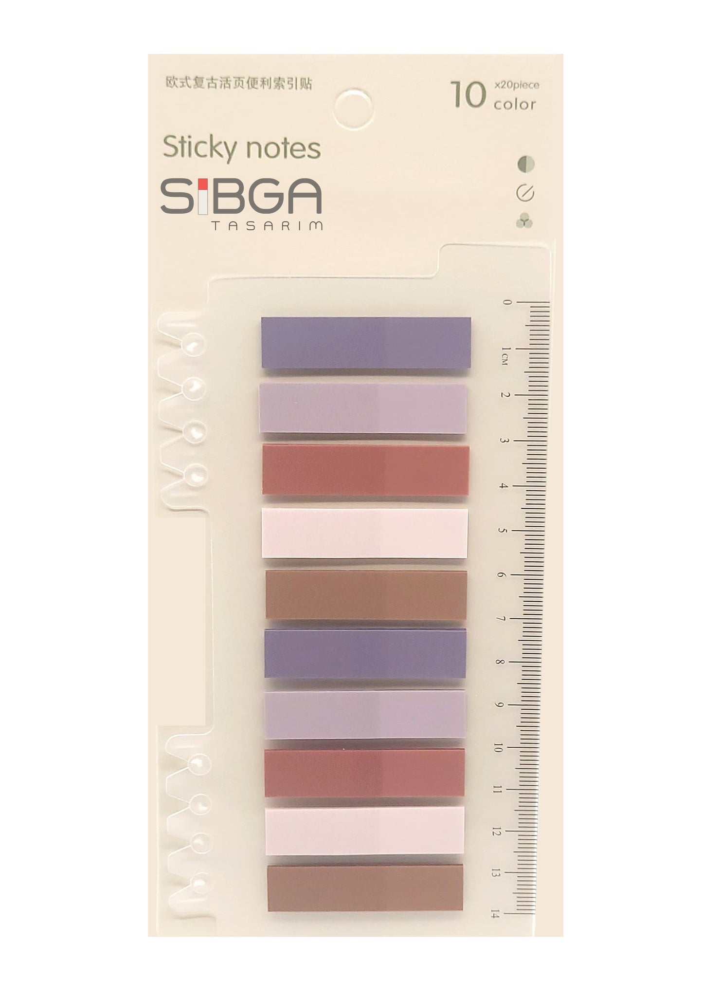 Şeffaf Plastik Postit Kitap Ayracı Ayraç Sticker 200 Yaprak