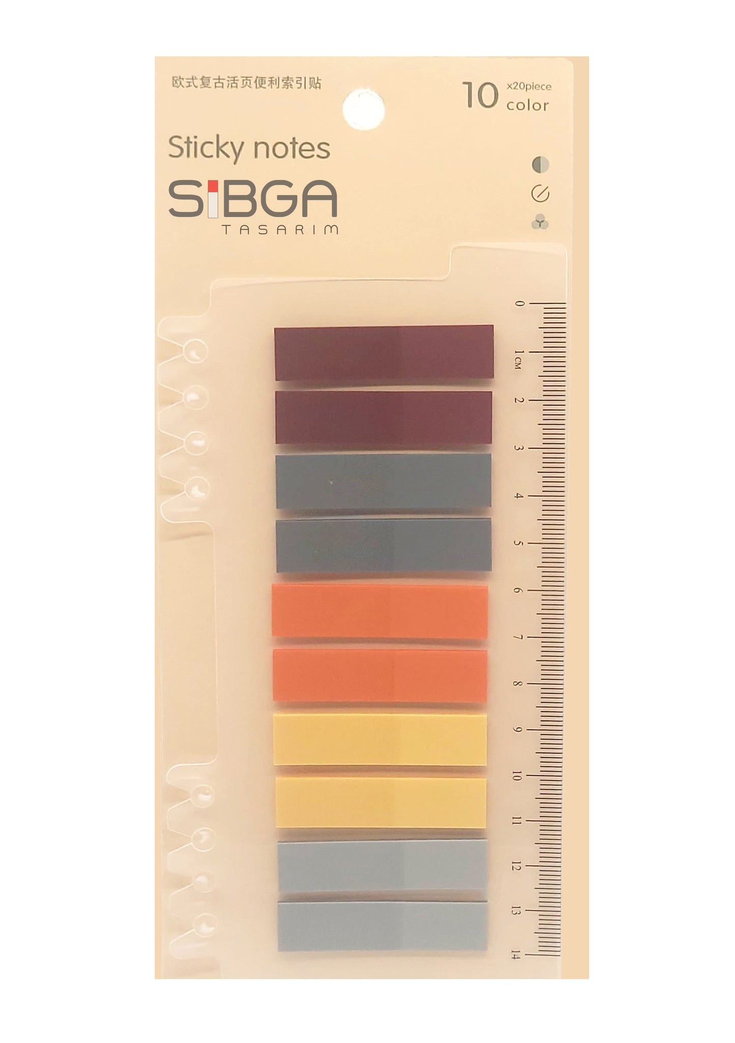 Şeffaf Plastik Postit Kitap Ayracı Ayraç Sticker 200 Yaprak