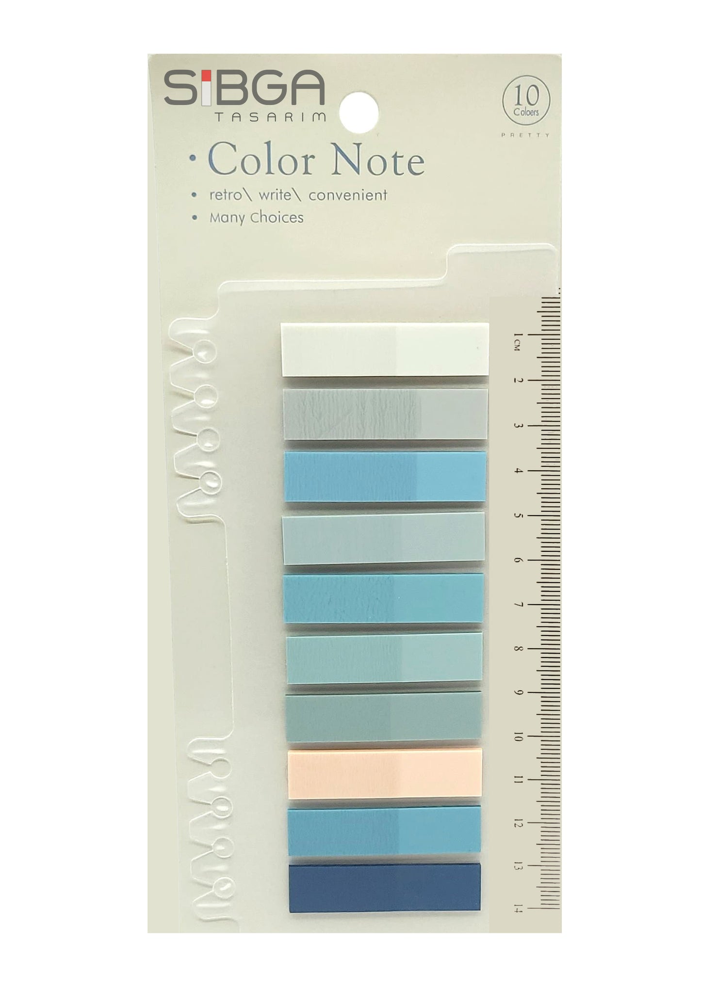 Şeffaf Plastik Postit Kitap Ayracı Ayraç Sticker 200 Yaprak