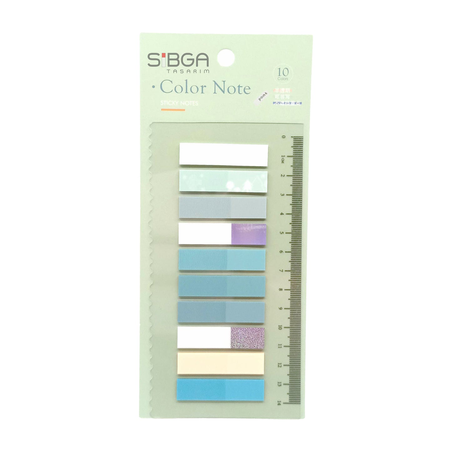 Simli Parlak Şeffaf Plastik Postit Kitap Ayracı Ayraç Sticker 200 Yaprak