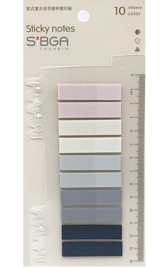 Şeffaf Plastik Postit Kitap Ayracı Ayraç Sticker 200 Yaprak