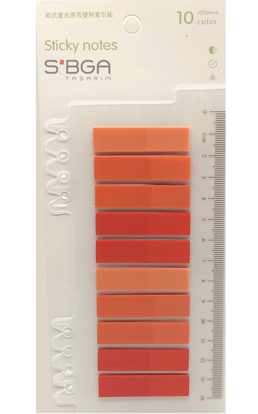 Şeffaf Plastik Postit Kitap Ayracı Ayraç Sticker 200 Yaprak