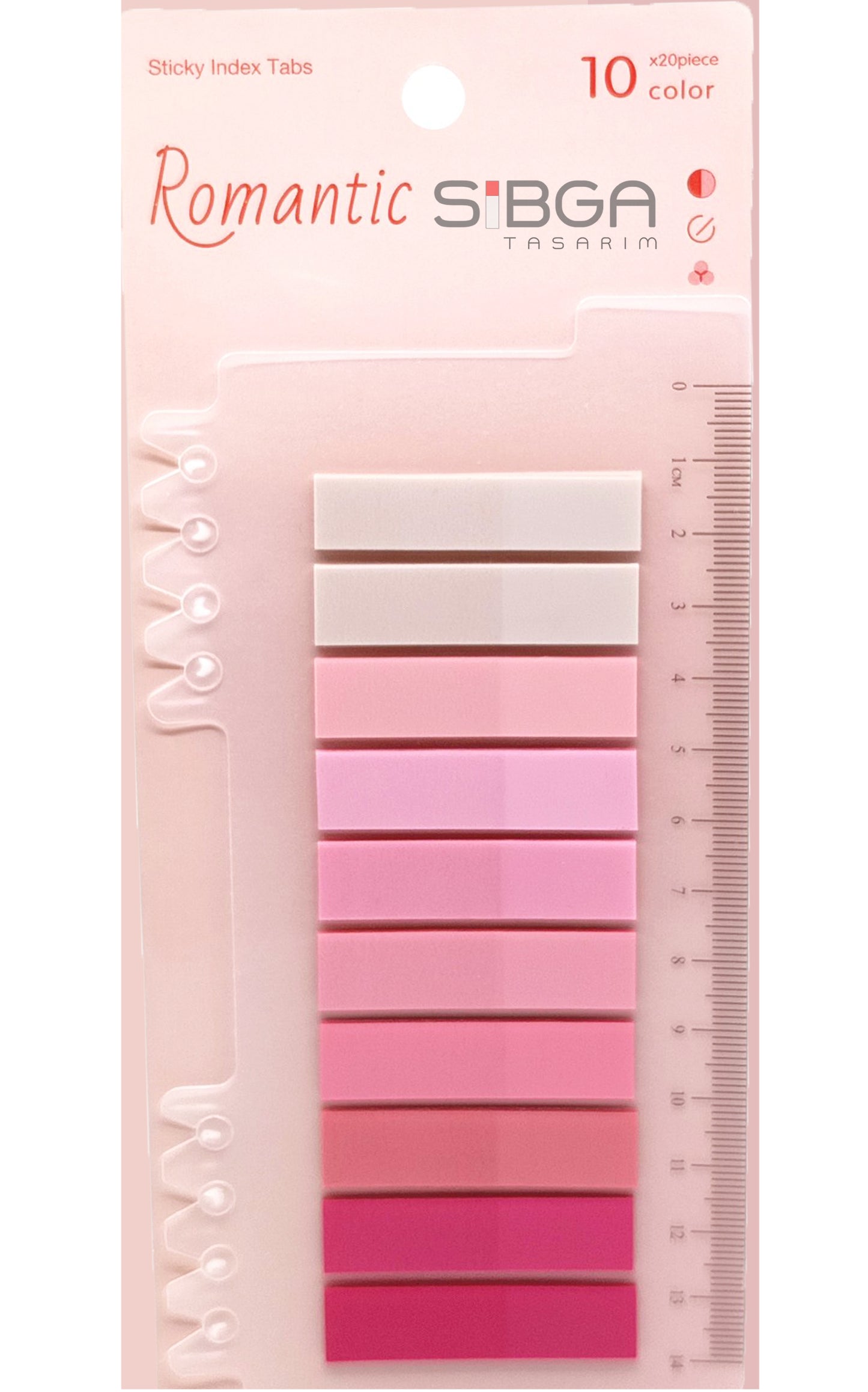 Şeffaf Plastik Postit Kitap Ayracı Ayraç Sticker 200 Yaprak