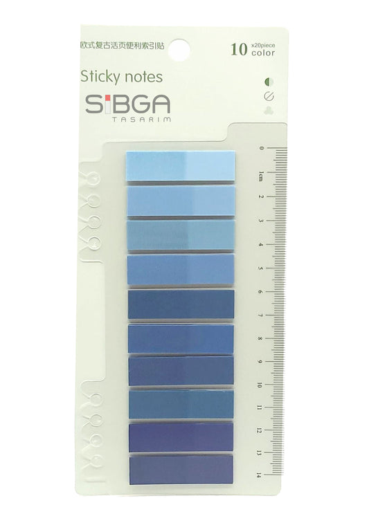 Şeffaf Plastik Postit Kitap Ayracı Ayraç Sticker 200 Yaprak