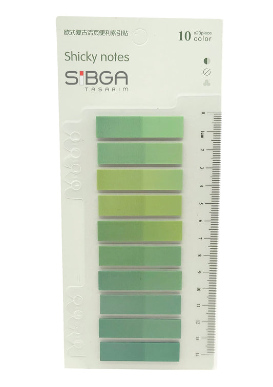 Şeffaf Plastik Postit Kitap Ayracı Ayraç Sticker 200 Yaprak