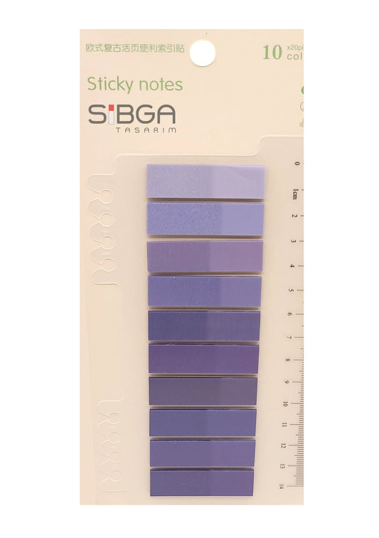 Şeffaf Plastik Postit Kitap Ayracı Ayraç Sticker 200 Yaprak