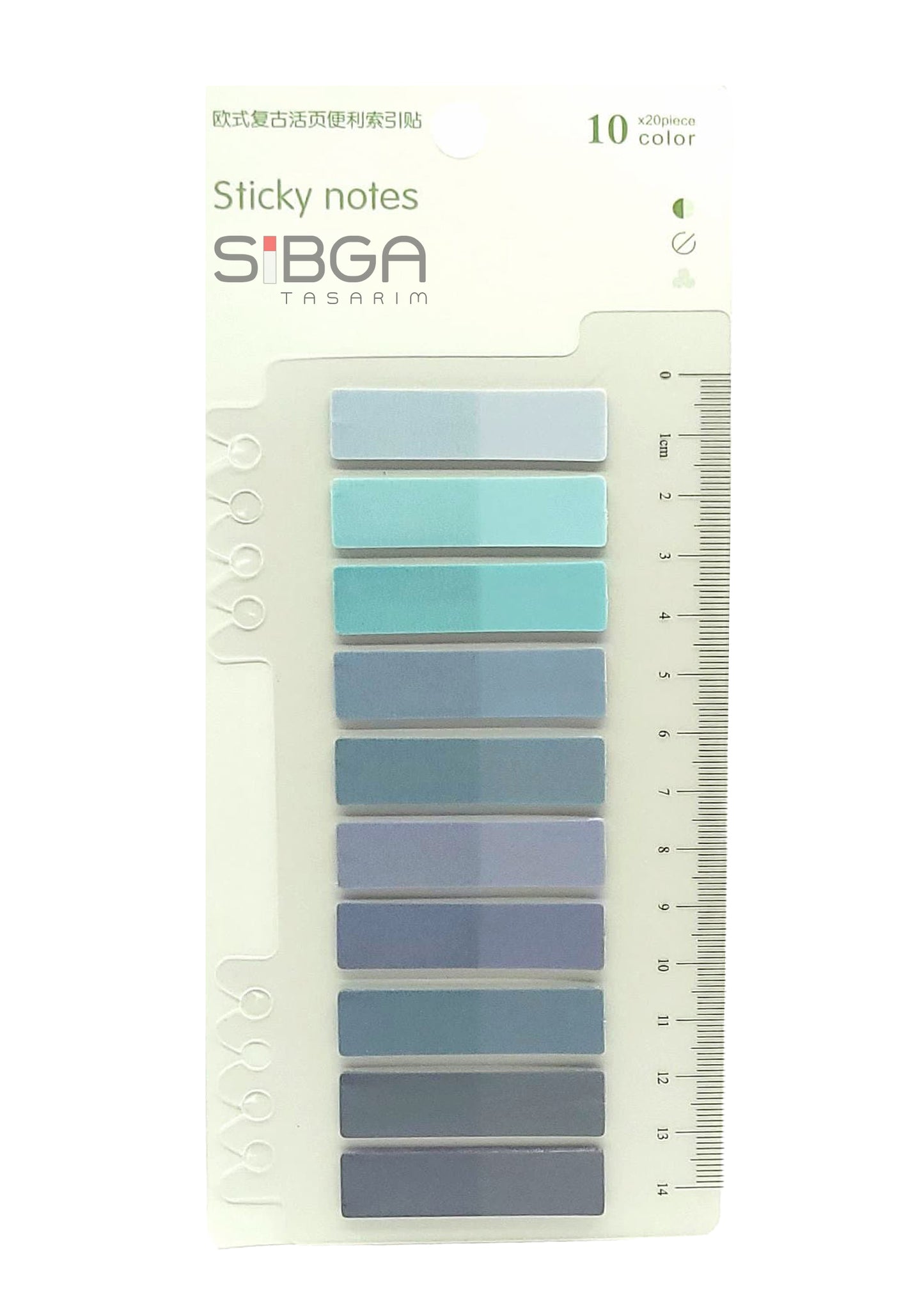 Şeffaf Plastik Postit Kitap Ayracı Ayraç Sticker 200 Yaprak