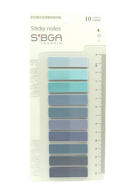 Şeffaf Plastik Postit Kitap Ayracı Ayraç Sticker 200 Yaprak