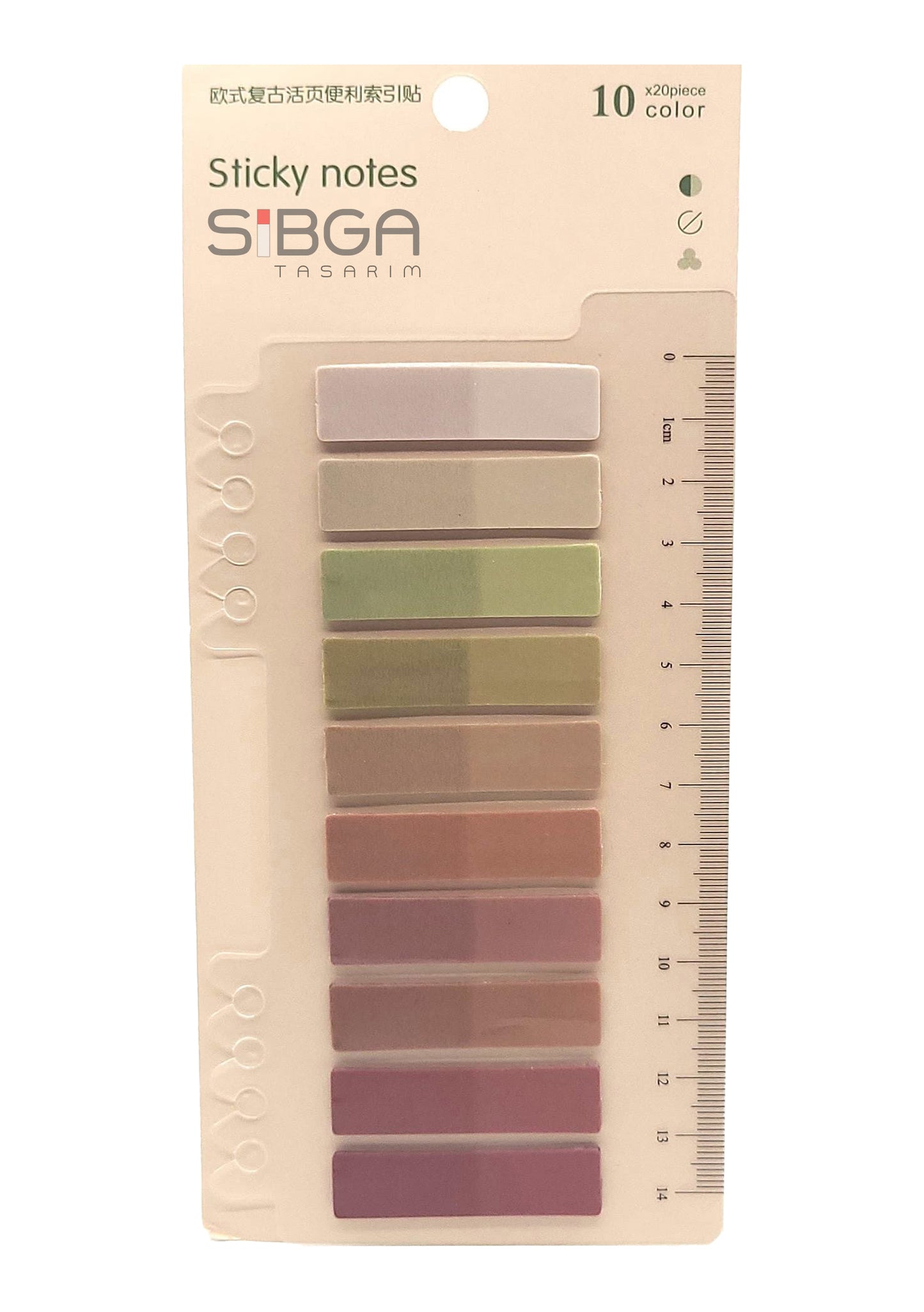 Şeffaf Plastik Postit Kitap Ayracı Ayraç Sticker 200 Yaprak