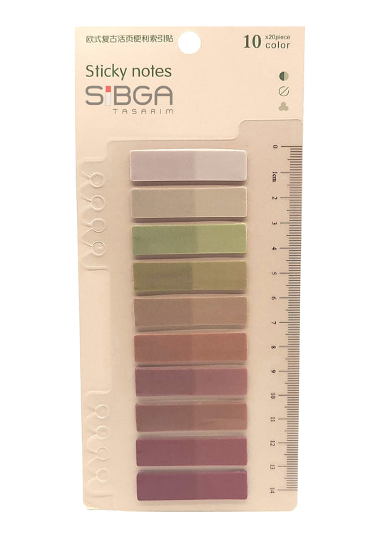 Şeffaf Plastik Postit Kitap Ayracı Ayraç Sticker 200 Yaprak