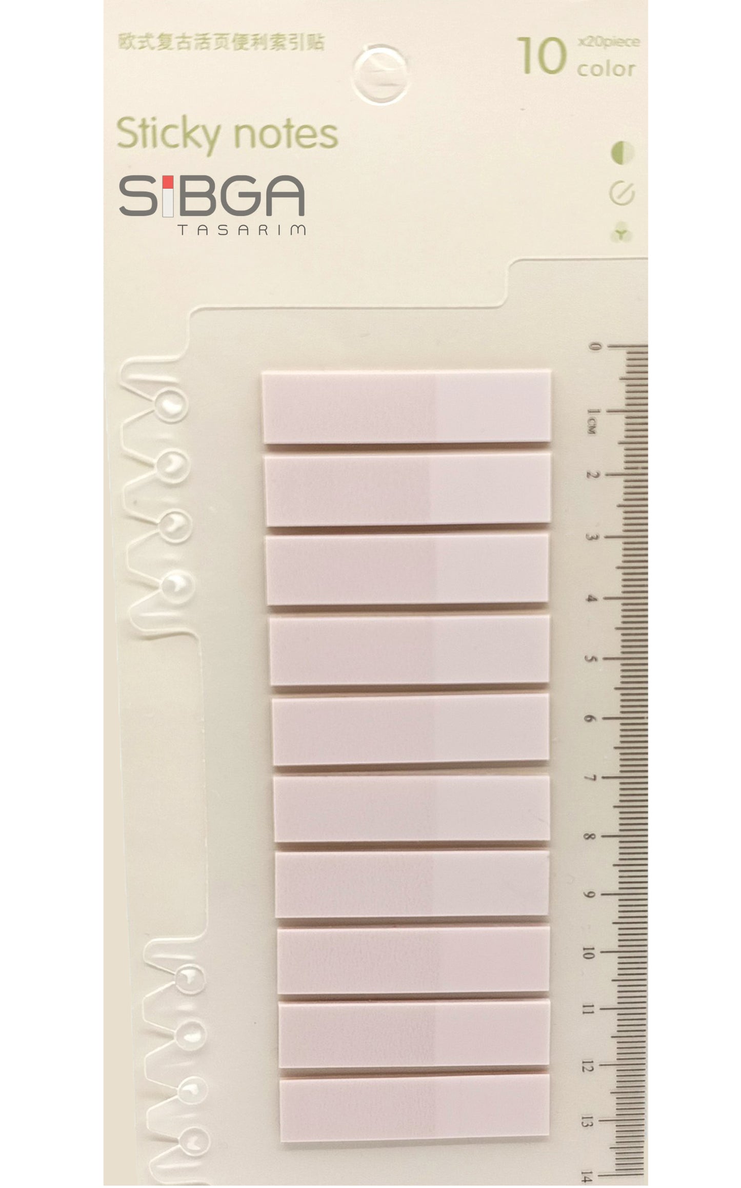 Açık Pembe Postit Kitap Ayracı Ayraç Sticker 200 Yaprak