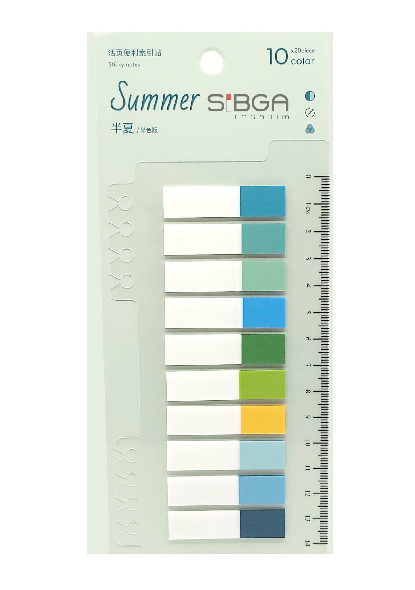 Şeffaf Plastik Postit Kitap Ayracı Ayraç Sticker 200 Yaprak