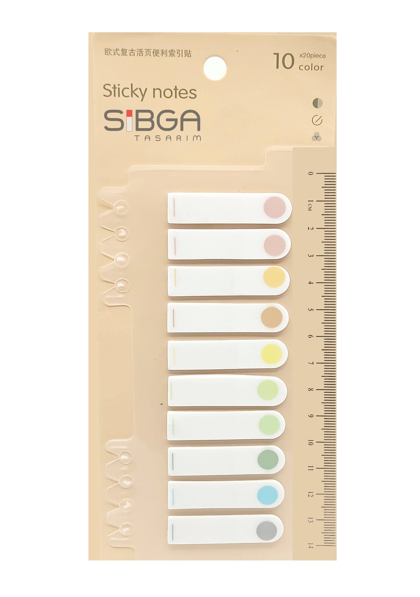 Şeffaf Plastik Postit Kitap Ayracı Ayraç Sticker 200 Yaprak