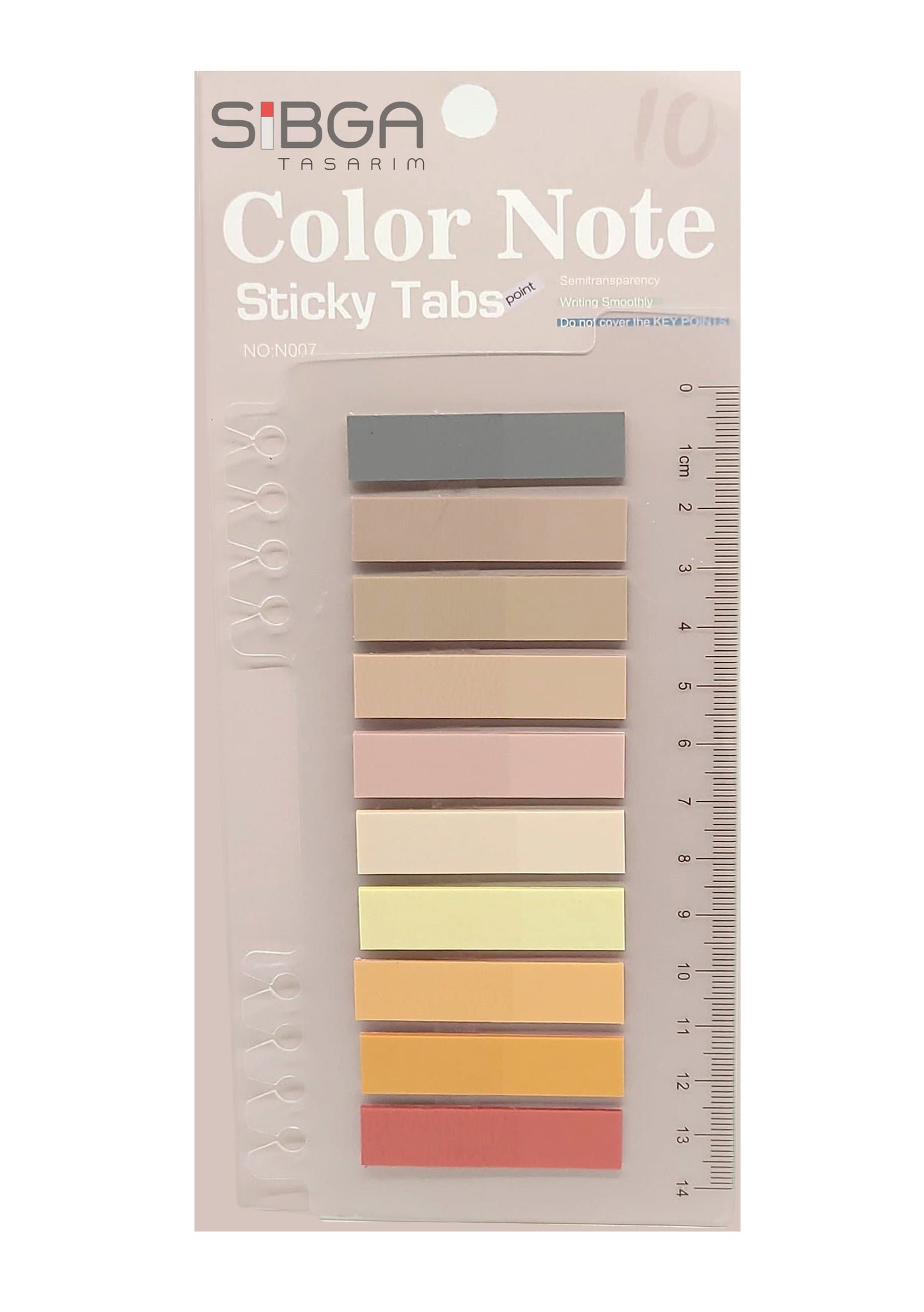 Şeffaf Plastik Postit Kitap Ayracı Ayraç Sticker 200 Yaprak