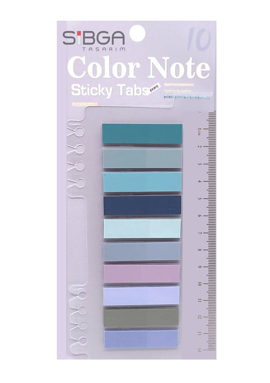 Şeffaf Plastik Postit Kitap Ayracı Ayraç Sticker 200 Yaprak