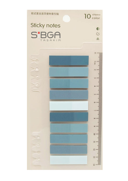 Şeffaf Plastik Postit Kitap Ayracı Ayraç Sticker 200 Yaprak