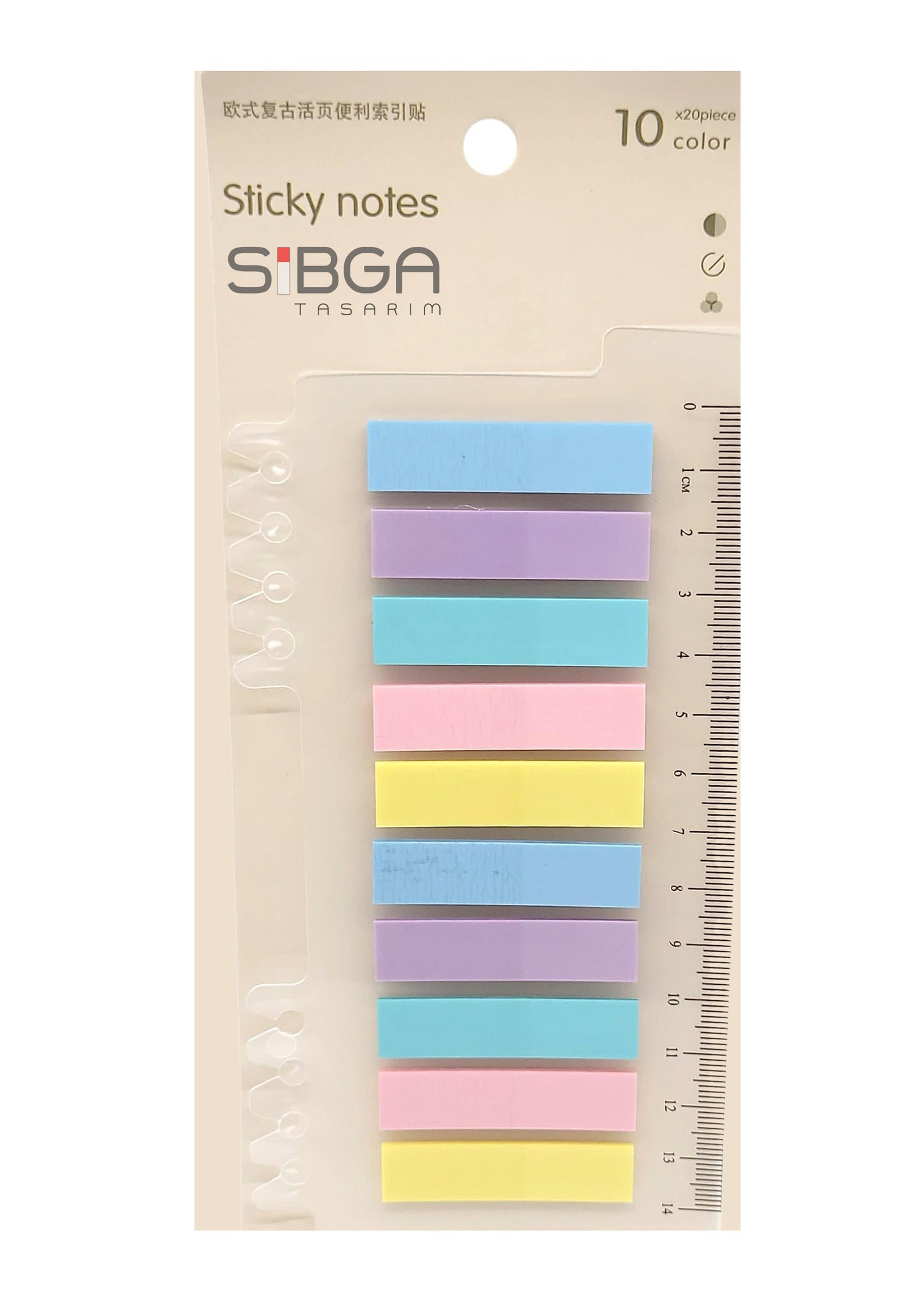 Şeffaf Plastik Postit Kitap Ayracı Ayraç Sticker 200 Yaprak