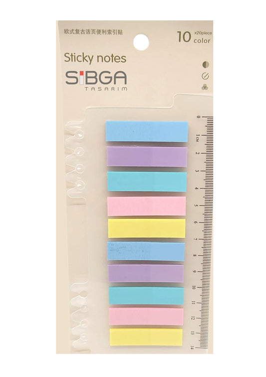 Şeffaf Plastik Postit Kitap Ayracı Ayraç Sticker 200 Yaprak