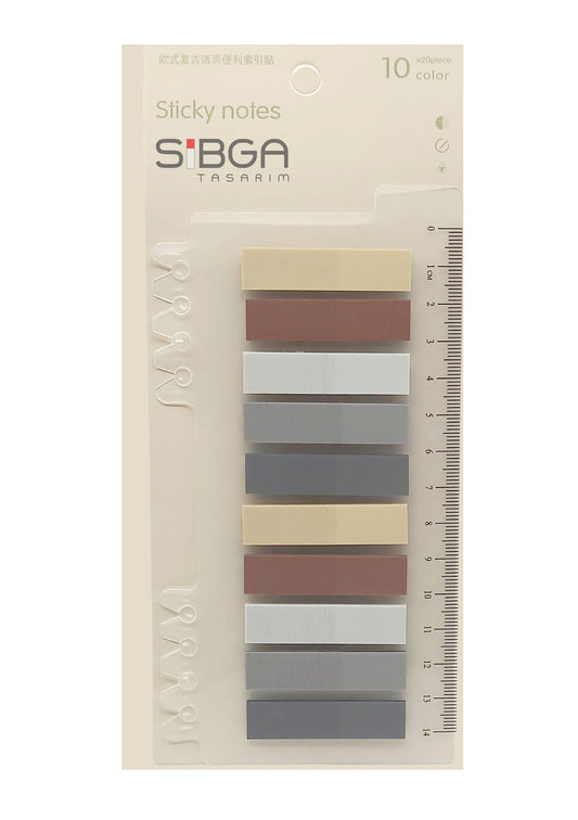 Şeffaf Plastik Postit Kitap Ayracı Ayraç Sticker 200 Yaprak