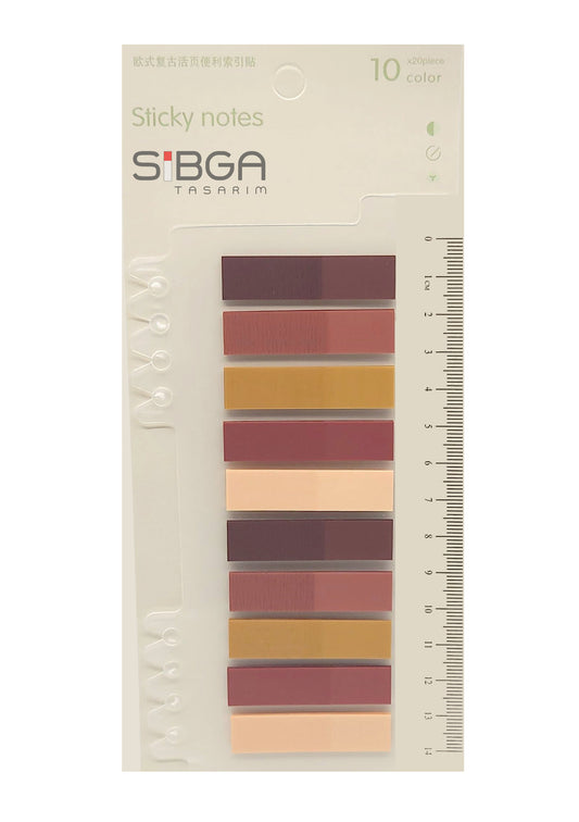 Şeffaf Plastik Postit Kitap Ayracı Ayraç Sticker 200 Yaprak