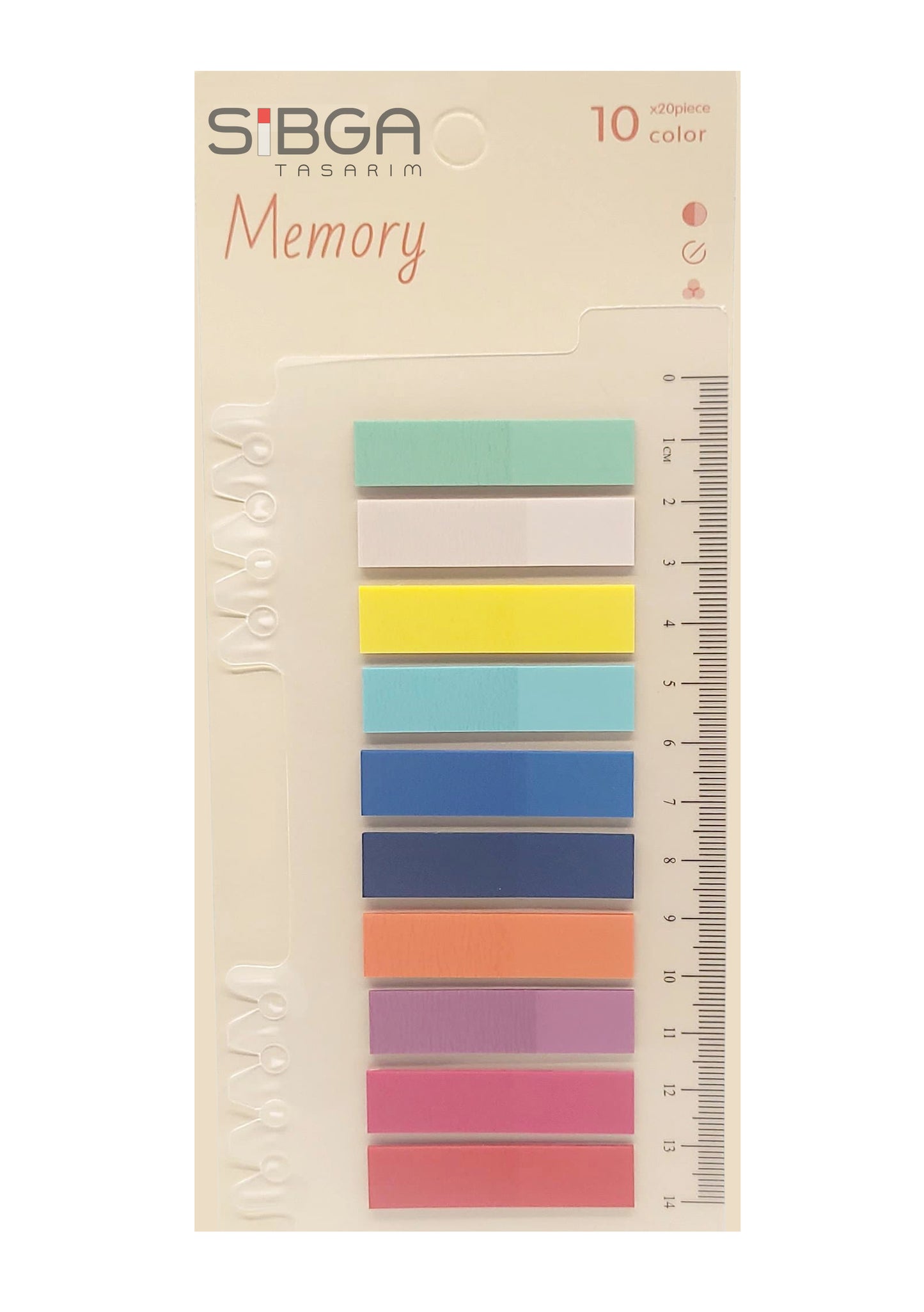 Şeffaf Plastik Postit Kitap Ayracı Ayraç Sticker 200 Yaprak