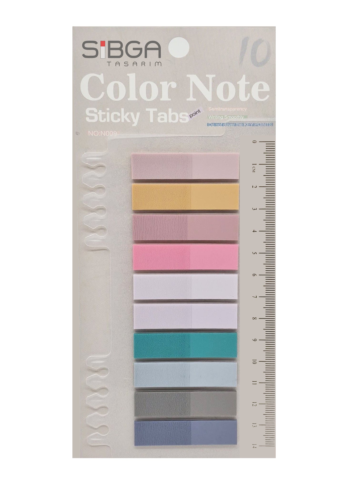 Şeffaf Plastik Postit Kitap Ayracı Ayraç Sticker 200 Yaprak