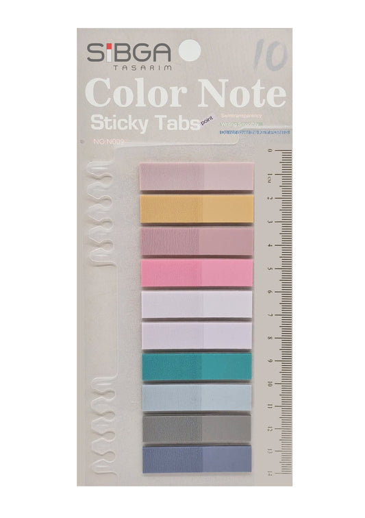 Şeffaf Plastik Postit Kitap Ayracı Ayraç Sticker 200 Yaprak