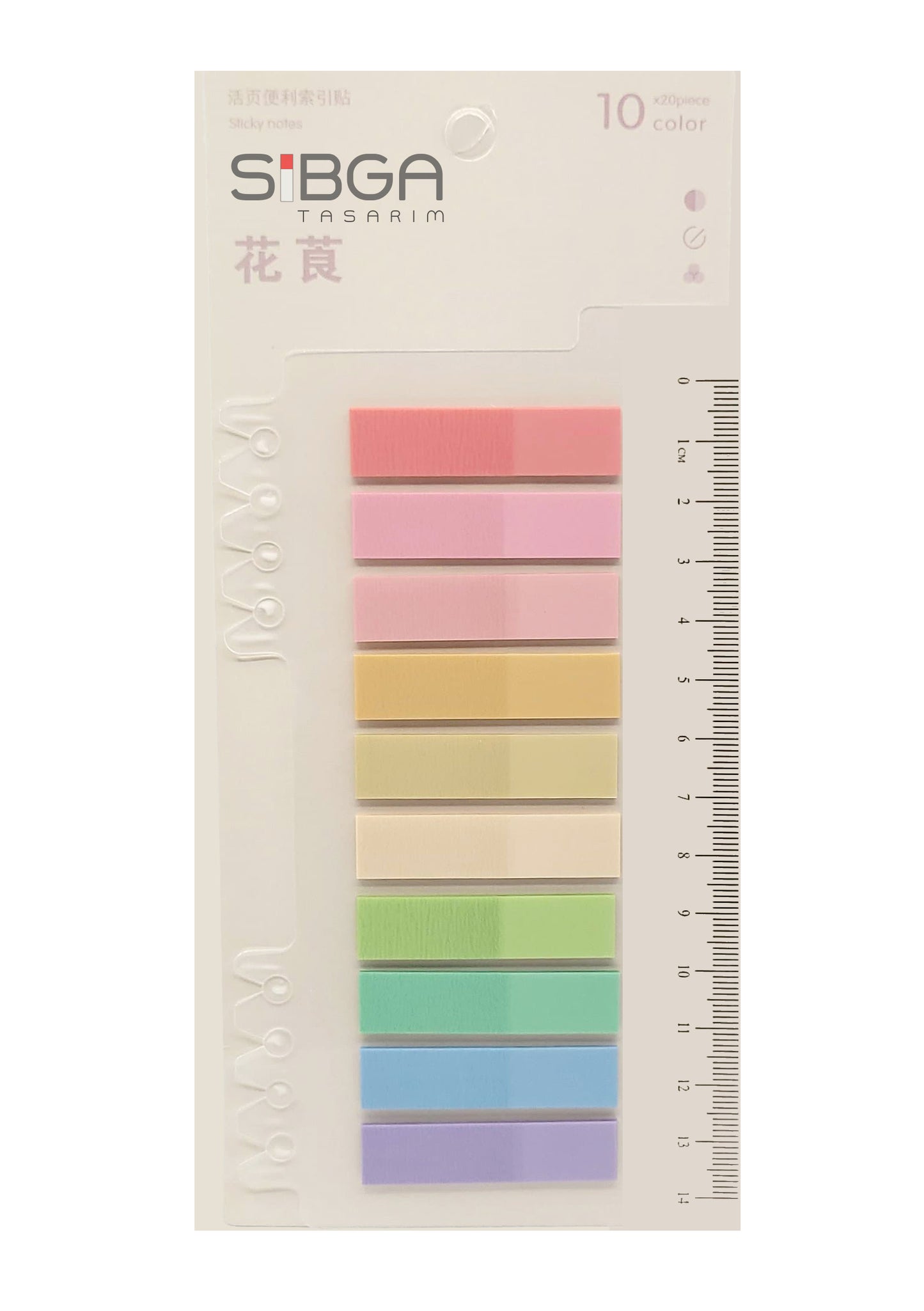 Şeffaf Plastik Postit Kitap Ayracı Ayraç Sticker 200 Yaprak